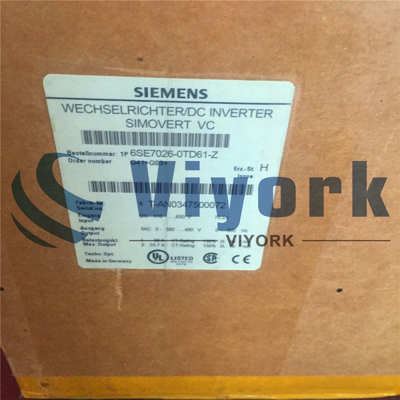 Siemens Inverter 6SE7026-0TD61(Z)