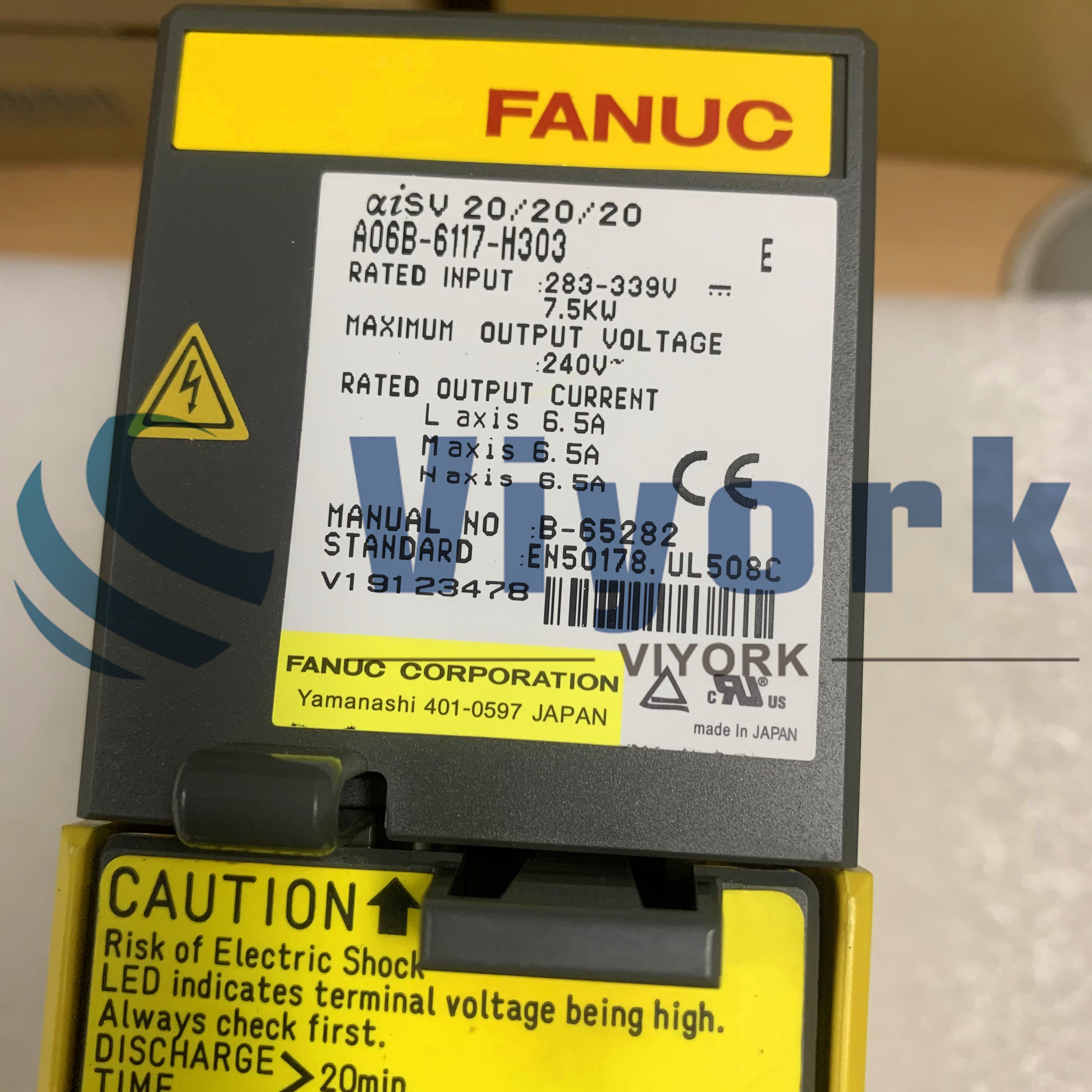Fanuc A06B-6117-H303 SERVO AMPLIFIER MODULE AISV-20/20/20 ALPHAI NEW