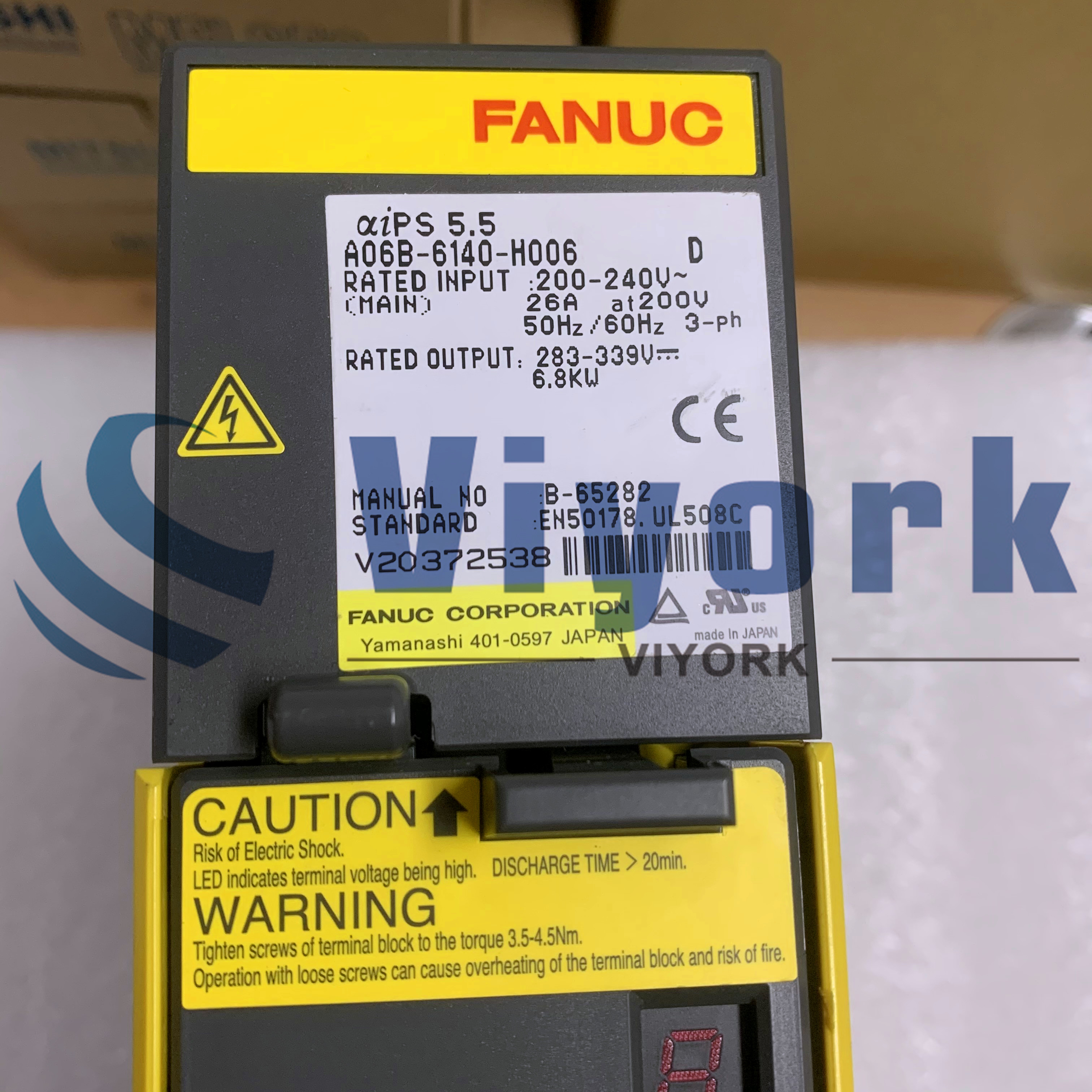 Fanuc A06B-6140-H006 POWER SUPPLY MODULE AIPS-5.5/ 200VAC INPUT NEW