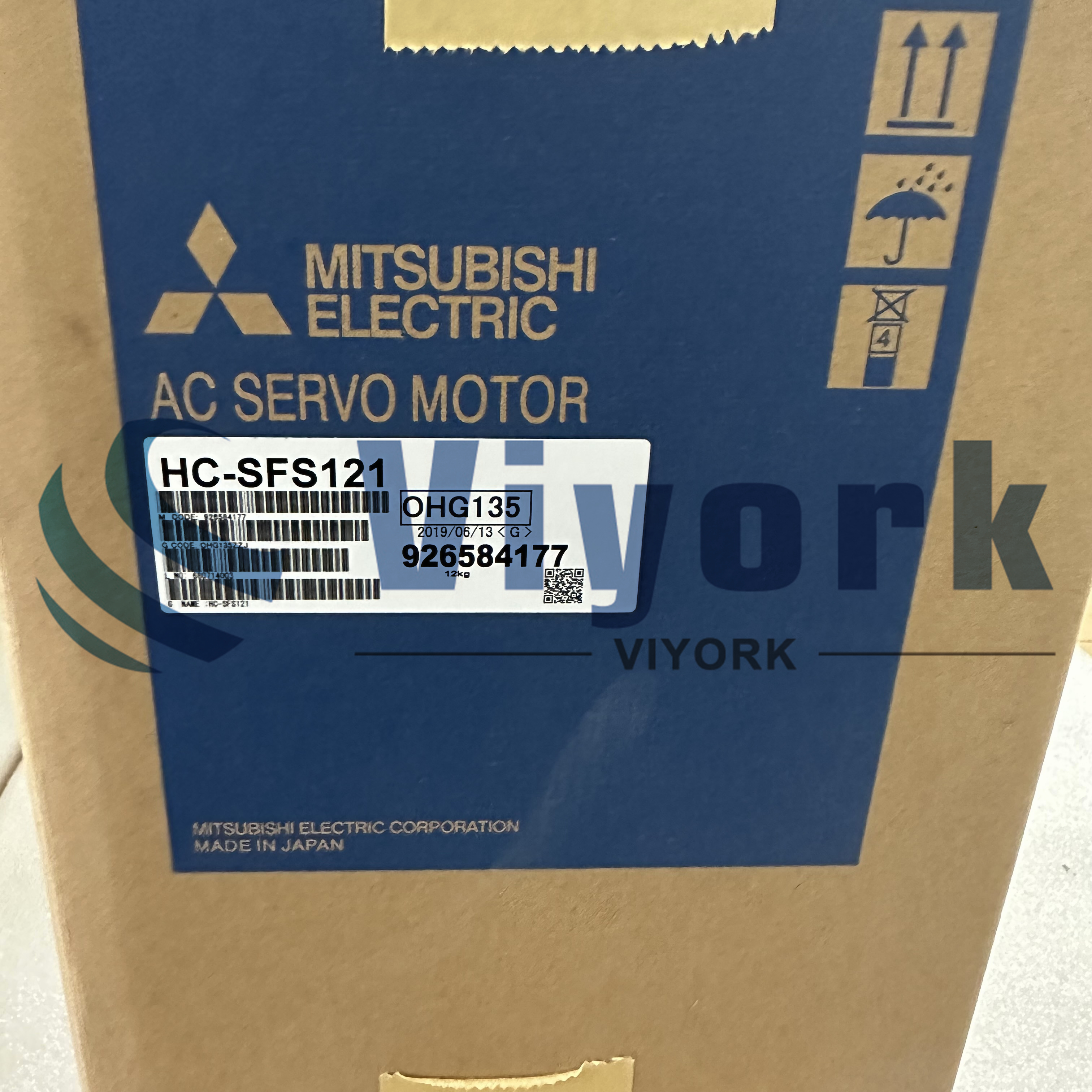 Mitsubishi HC-SFS121  AC SERVO MOTOR 3000RPM NEW