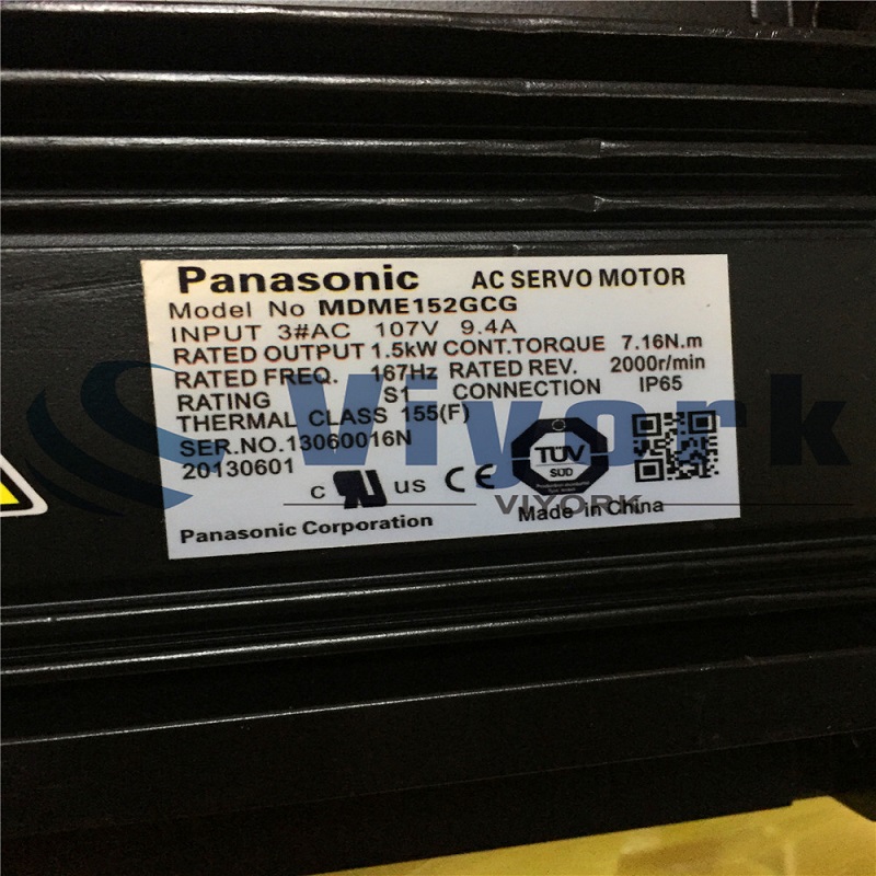 Panasonic AC Servo Motor MDME152GCG