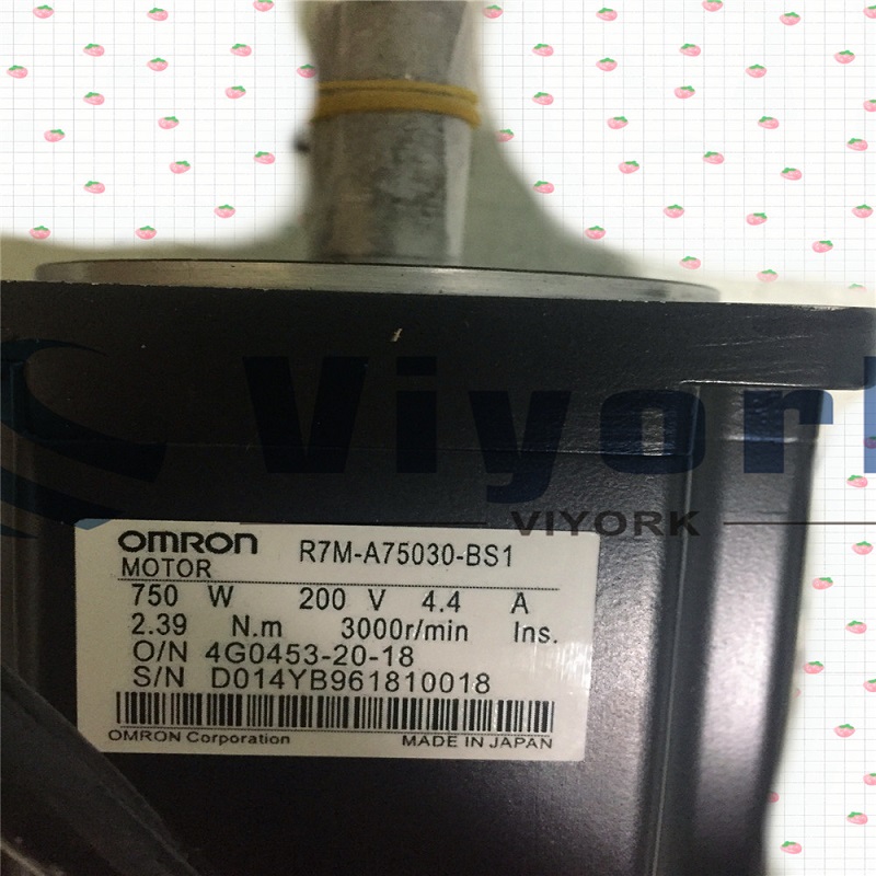 Omron AC Servo Motor R7M-A75030-BS1