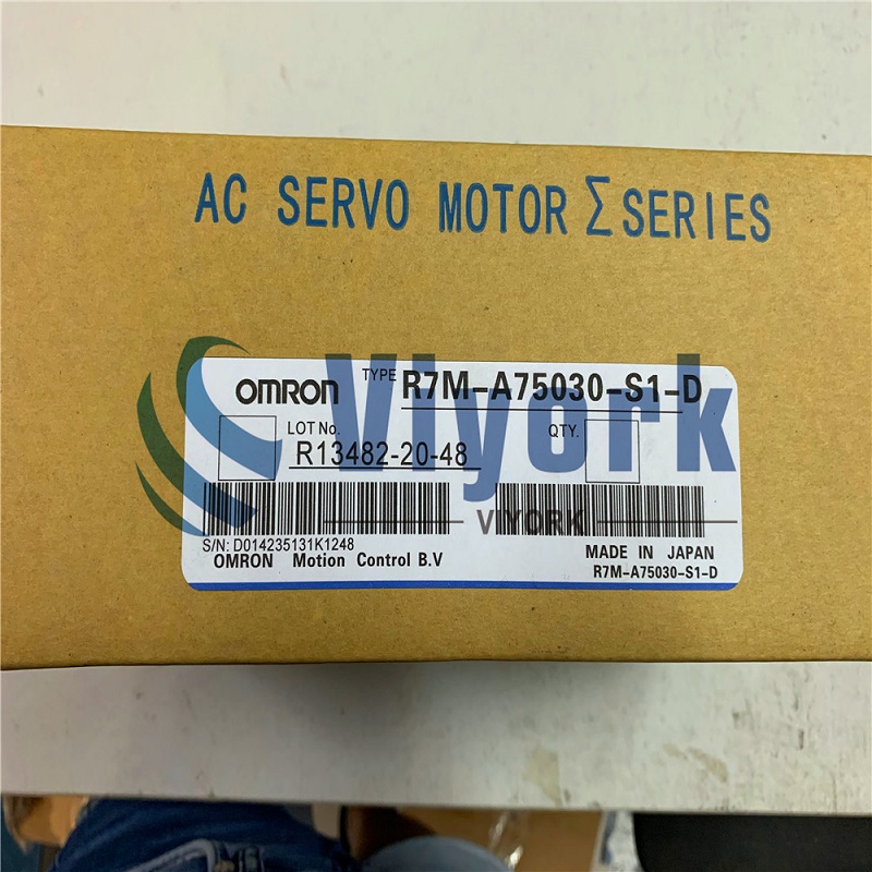 Omron AC Servo Motor R7M A75030 S1 D