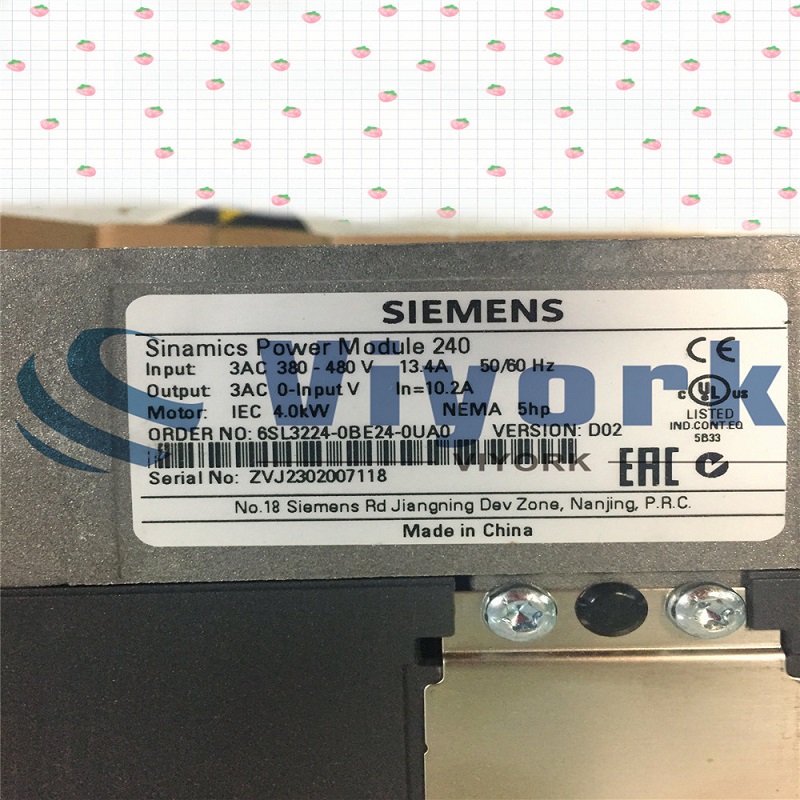 Siemens Power Module 6SL3224-0BE24-0UA0