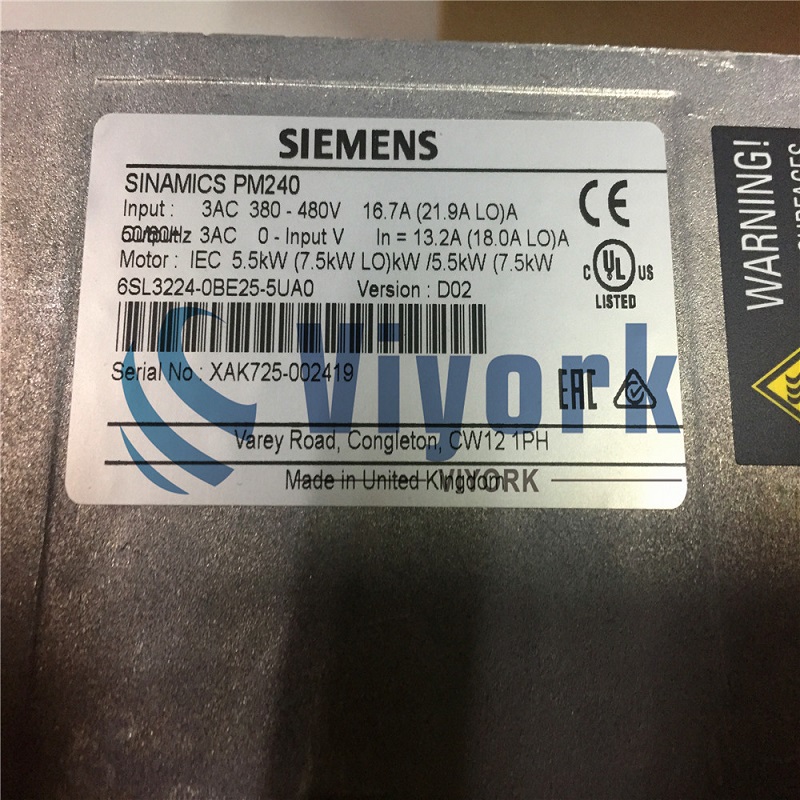 Siemens Power Module 6SL3224-0BE25-5UA0