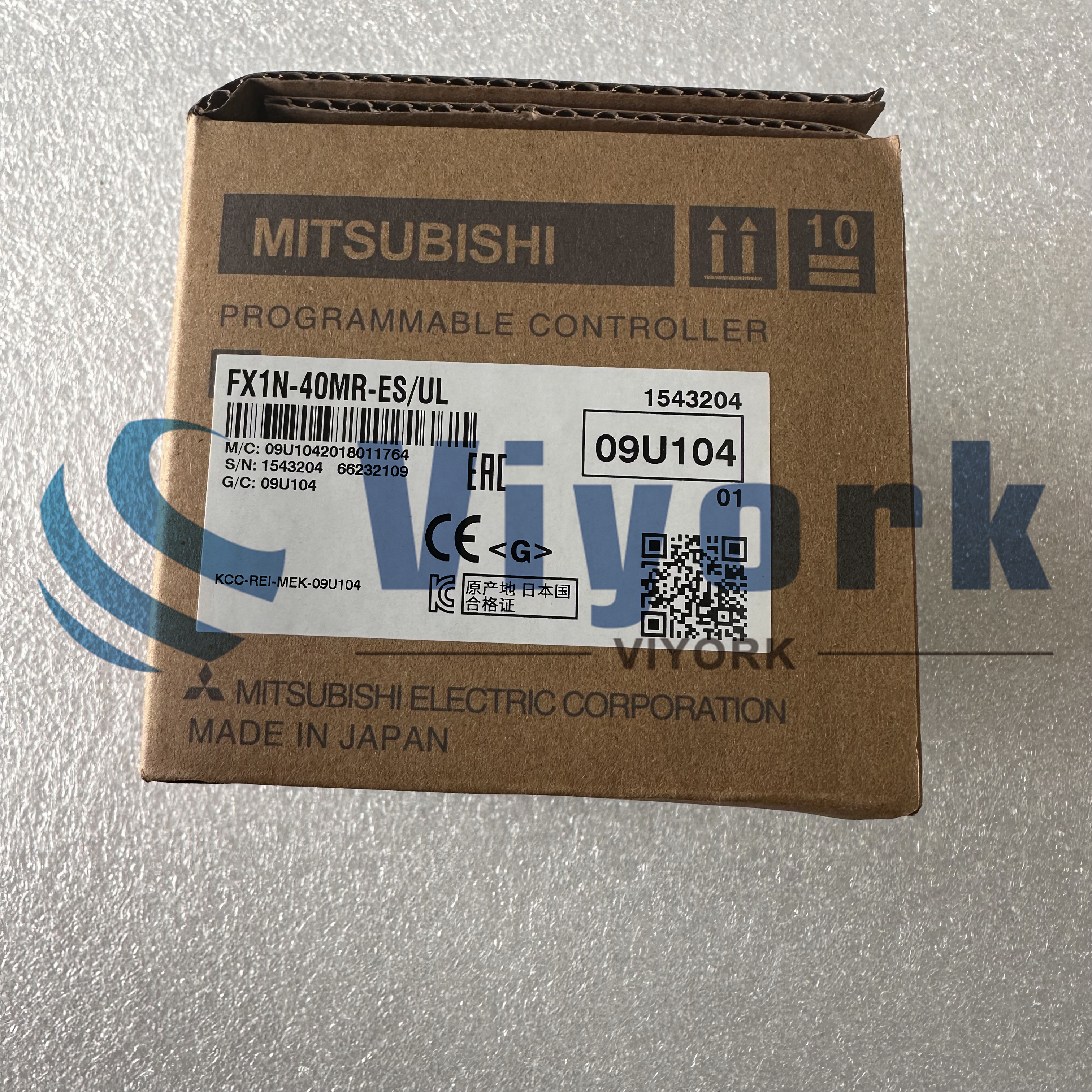 Mitsubishi FX1N-40MR-ES/UL PROGRAMMABLE CONTROLLER 100-240VAC 32WATTS NEW