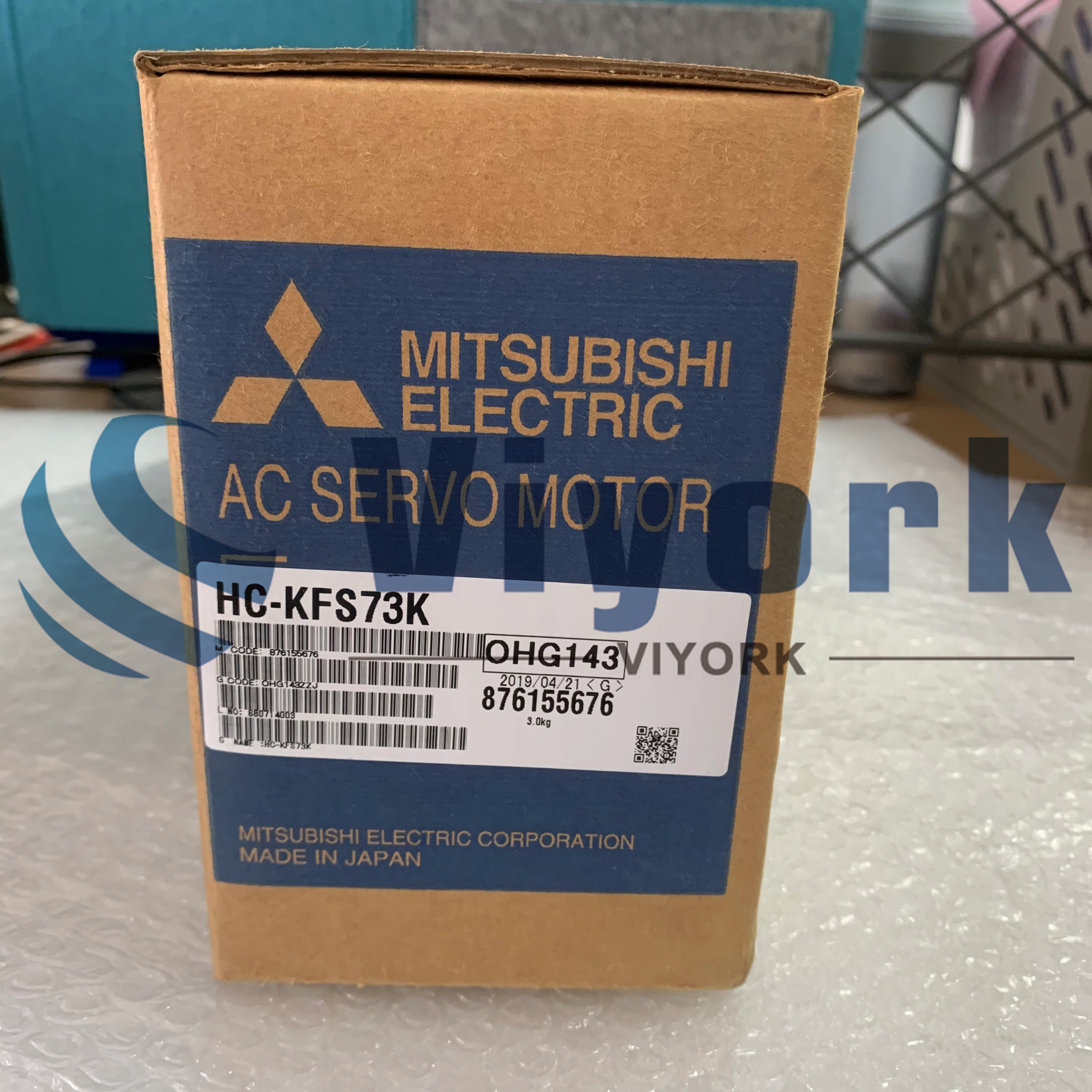 Mitsubishi HC-KFS73K AC SERVO MOTOR 5.6AMP 750W 103V NEW