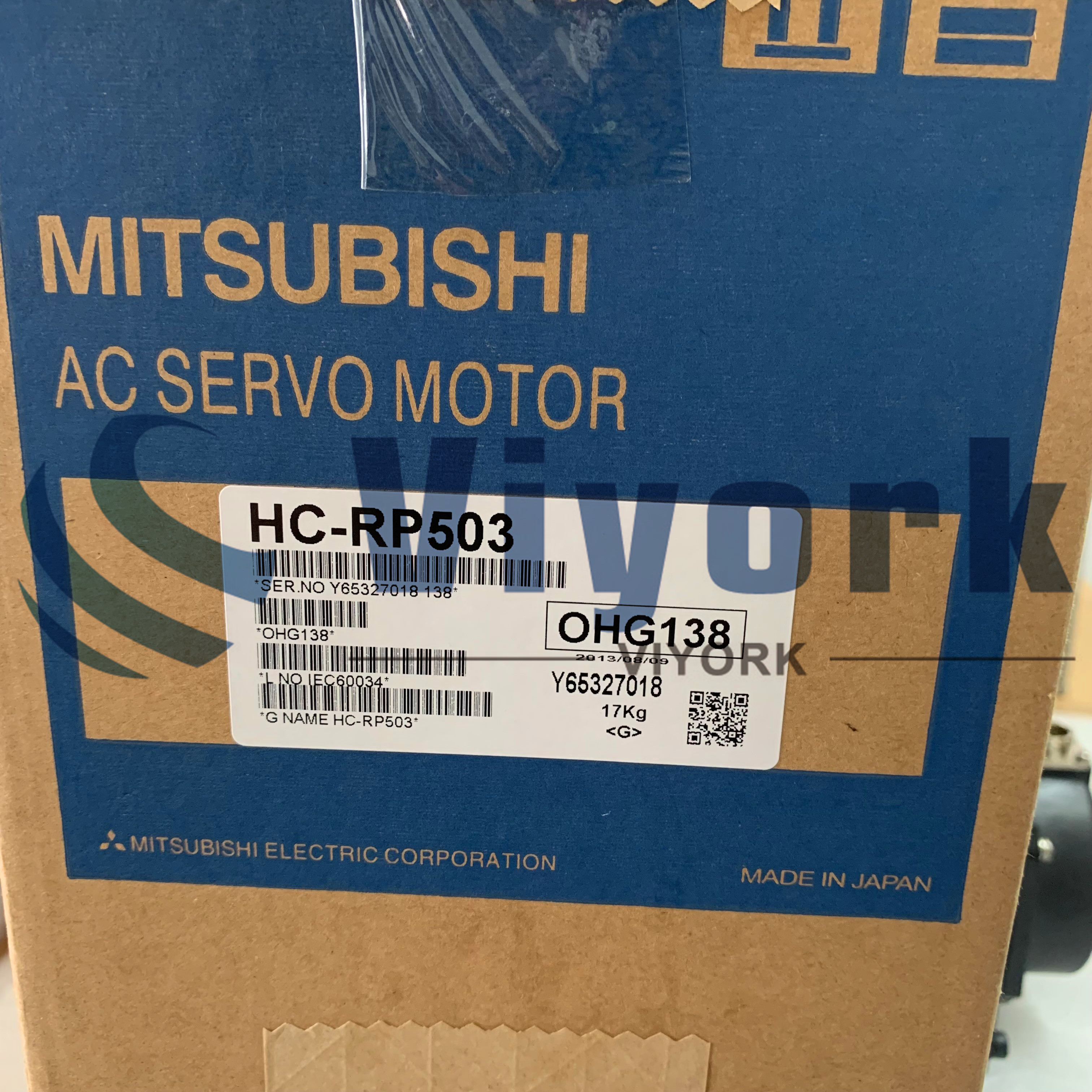 Mitsubishi HC-RP503 AC SERVO MOTOR SRVMTR 5KW 3000RPM NEW