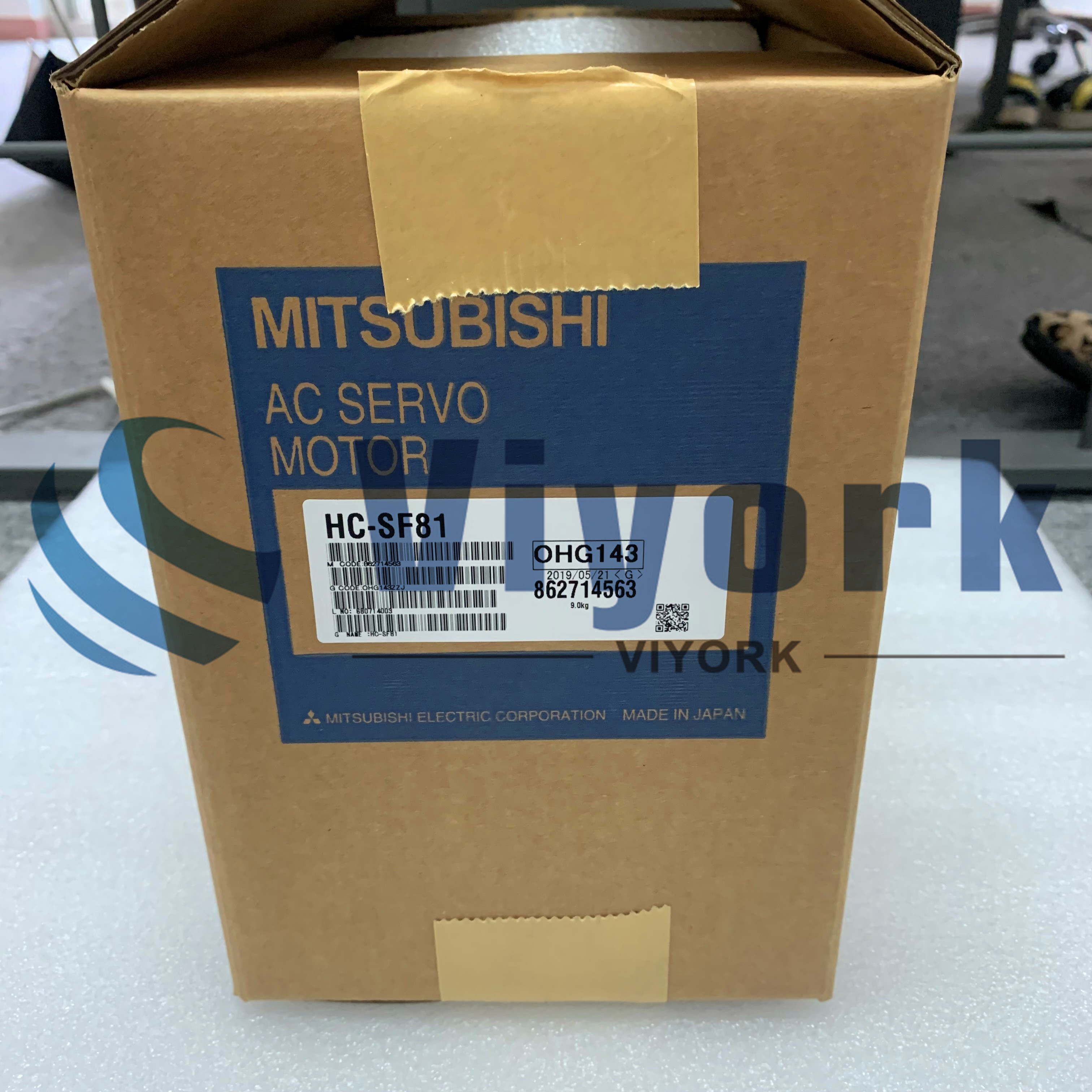 Mitsubishi HC-SF81 AC SERVO MOTOR 850W 127V 5.1A 3000RPM NEW