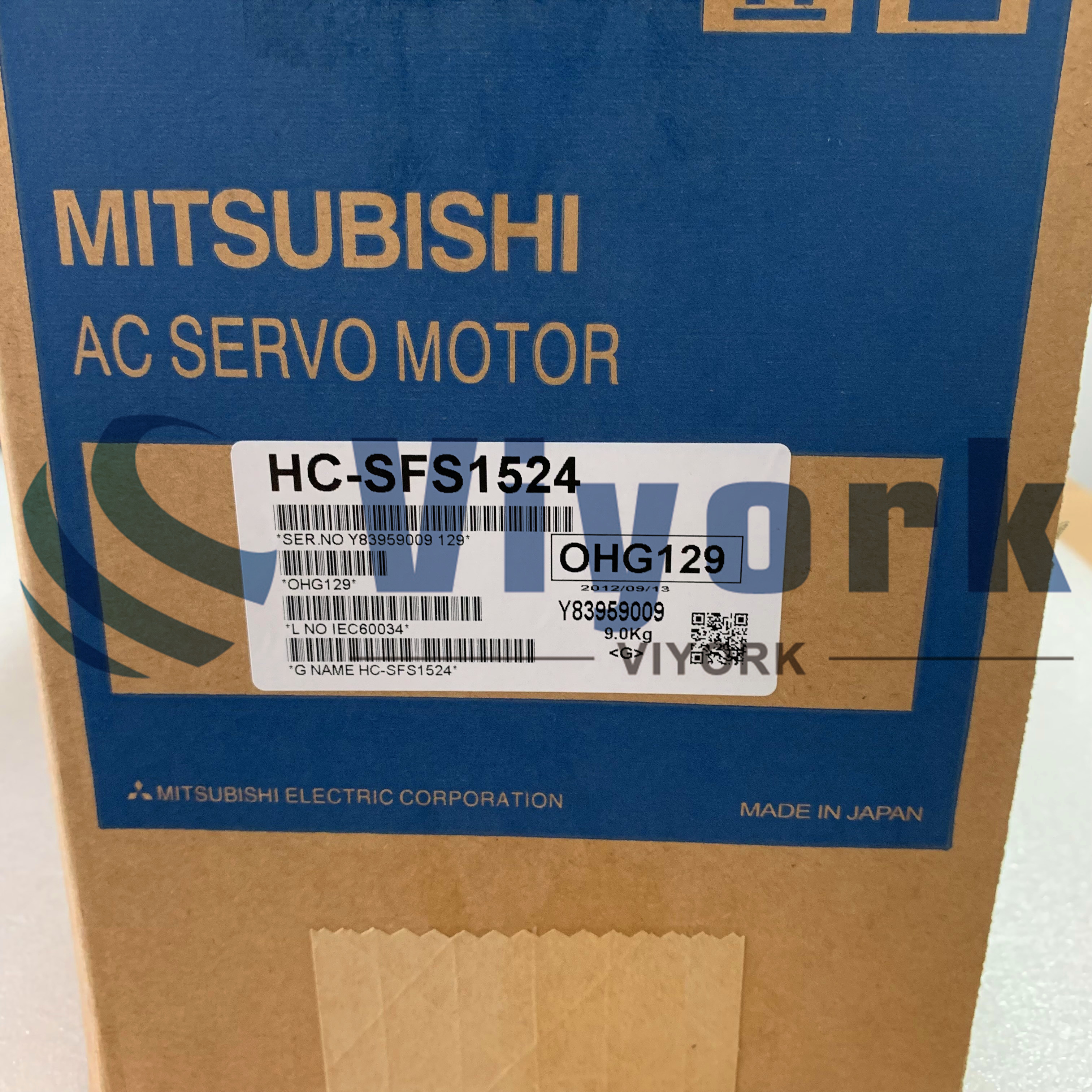 Mitsubishi HC-SFS1524 AC SERVO MOTOR 400V SRVMTR 1.5KW 2000RPM NEW