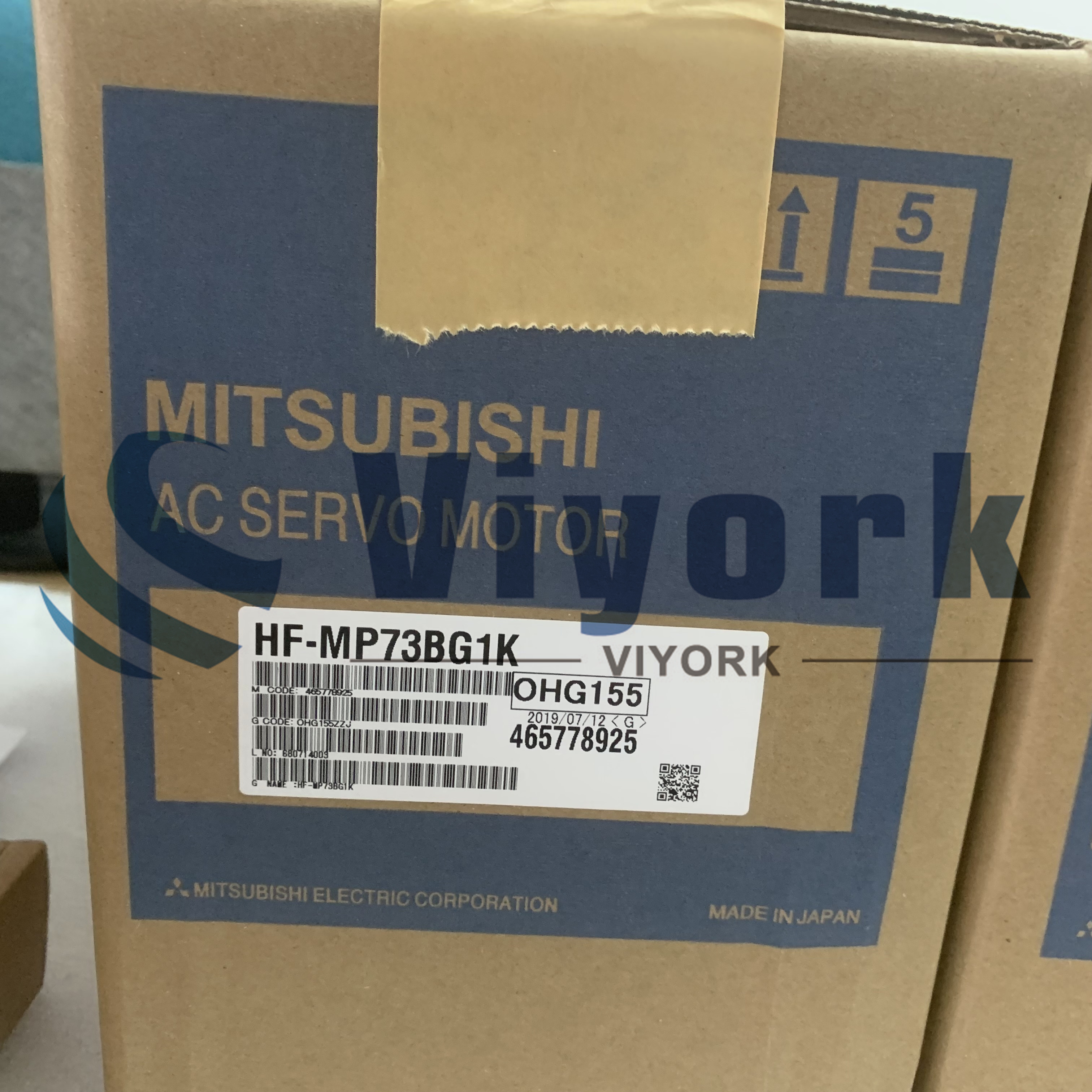 Mitsubishi HF-MP73BG1K AC SERVO MOTOR 750W 3000RPM WITH THE GEAR 1:5 NEW