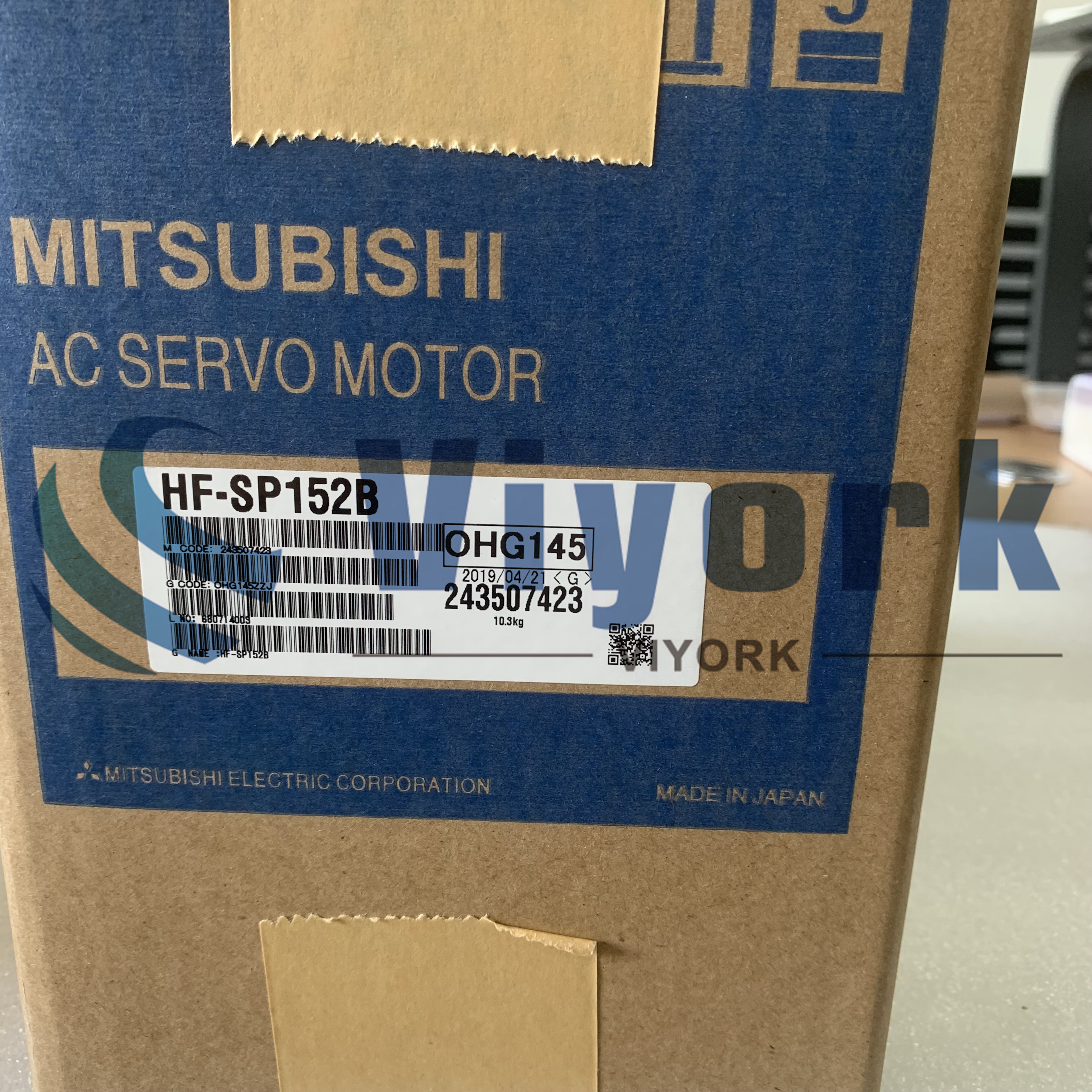 Mitsubishi HF-SP152B AC SERVO MOTOR 1.5KW 2000RPM 200-230VAC W/EM BRAKENEW