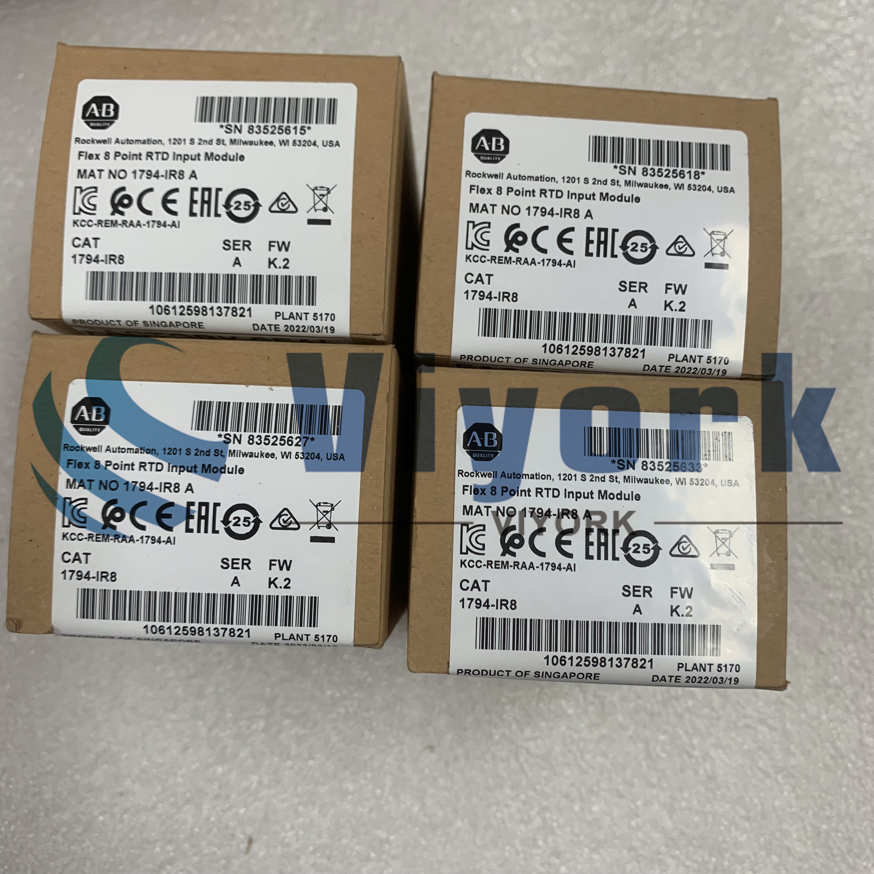 Allen-Bradley 1794-IR8 INPUT MODULE 8 POINT RTD RESISTANCE TEMPERATURE NEW