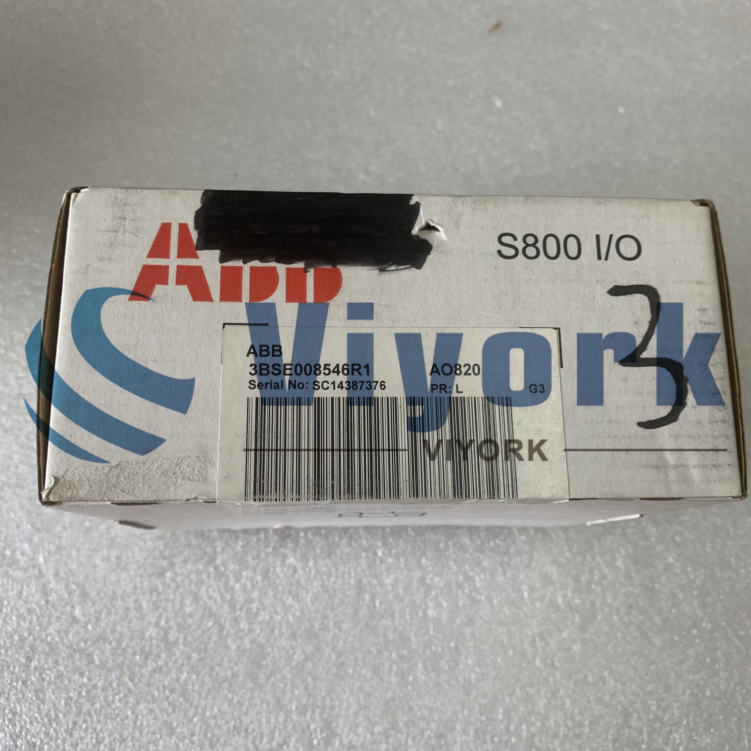 ABB 3BSE008546R1 OUTPUT MODULE ANALOG 4 CHANCELS AO820 NEW