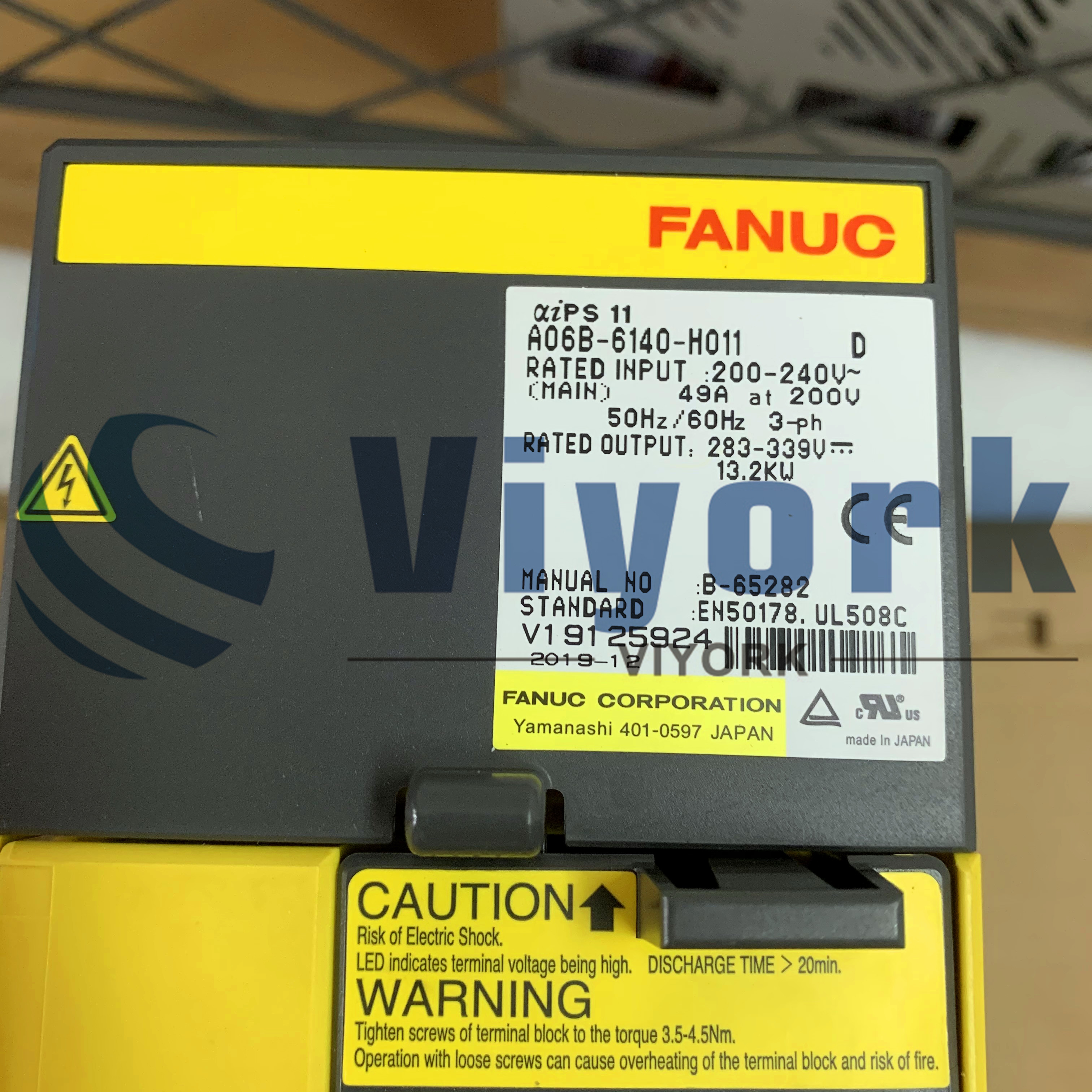 Fanuc A06B-6140-H011 POWER SUPPLY MODULE AIPS-11 ALPHAI 50/60HZ 200-240VAC NEW