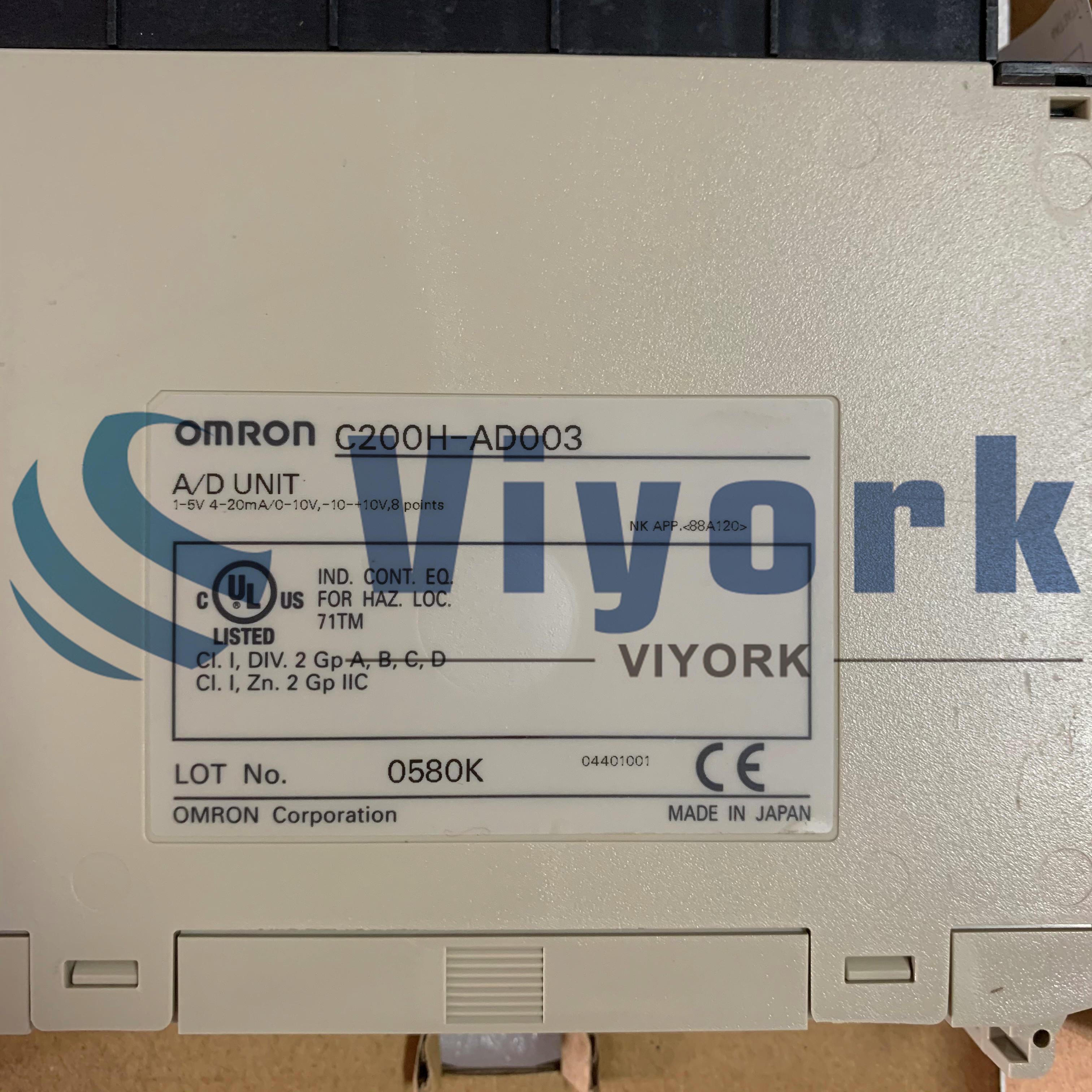 Omron C200H-AD003 INPUT MODULE 8 POINT ANALOG SYSMAC 8 CHANNEL ANALOGUE NEW