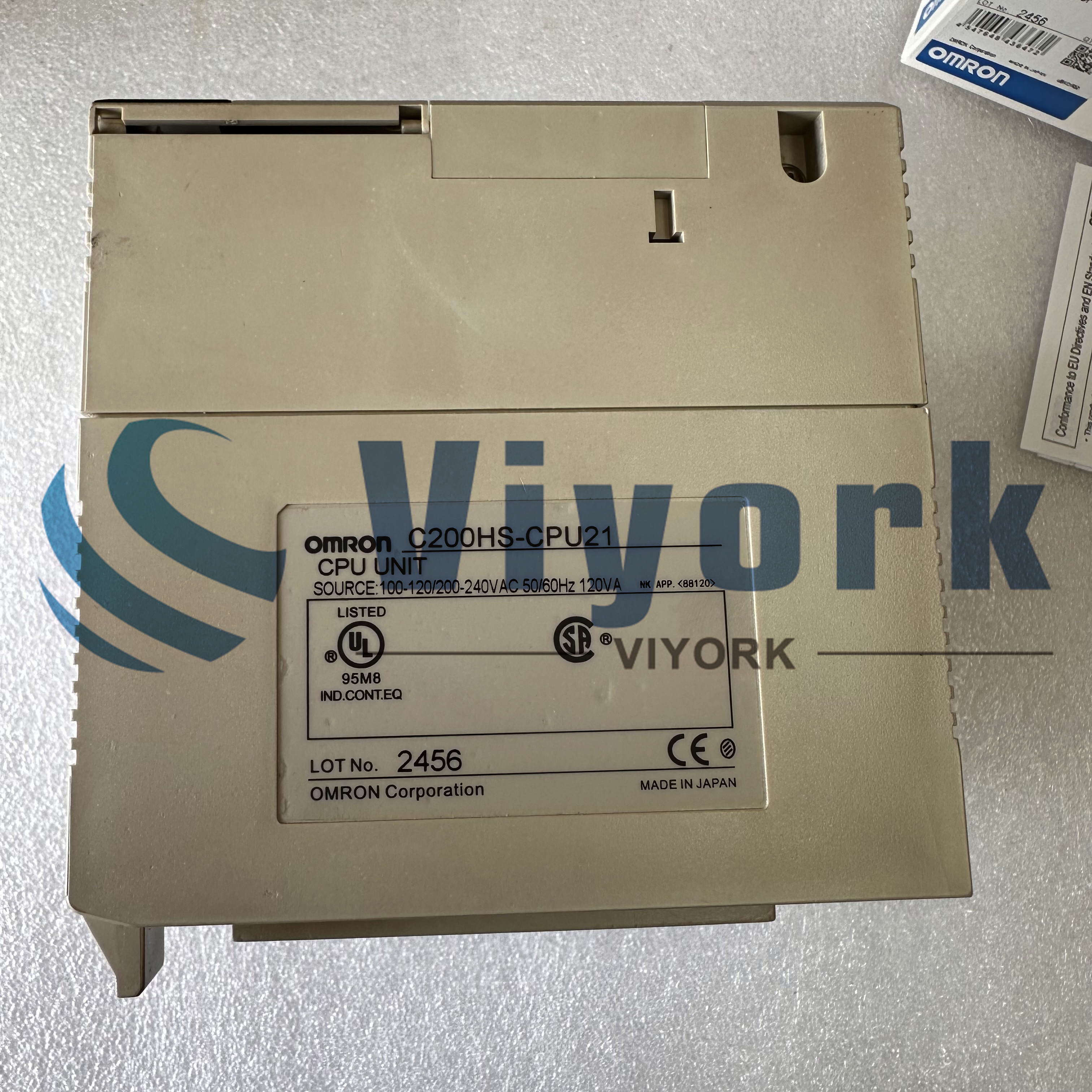 Omron C200HS-CPU21 SYSMATIC CPU MODULE W/RS232 AND AC POWER SUPPLY 50/60HZ NEW
