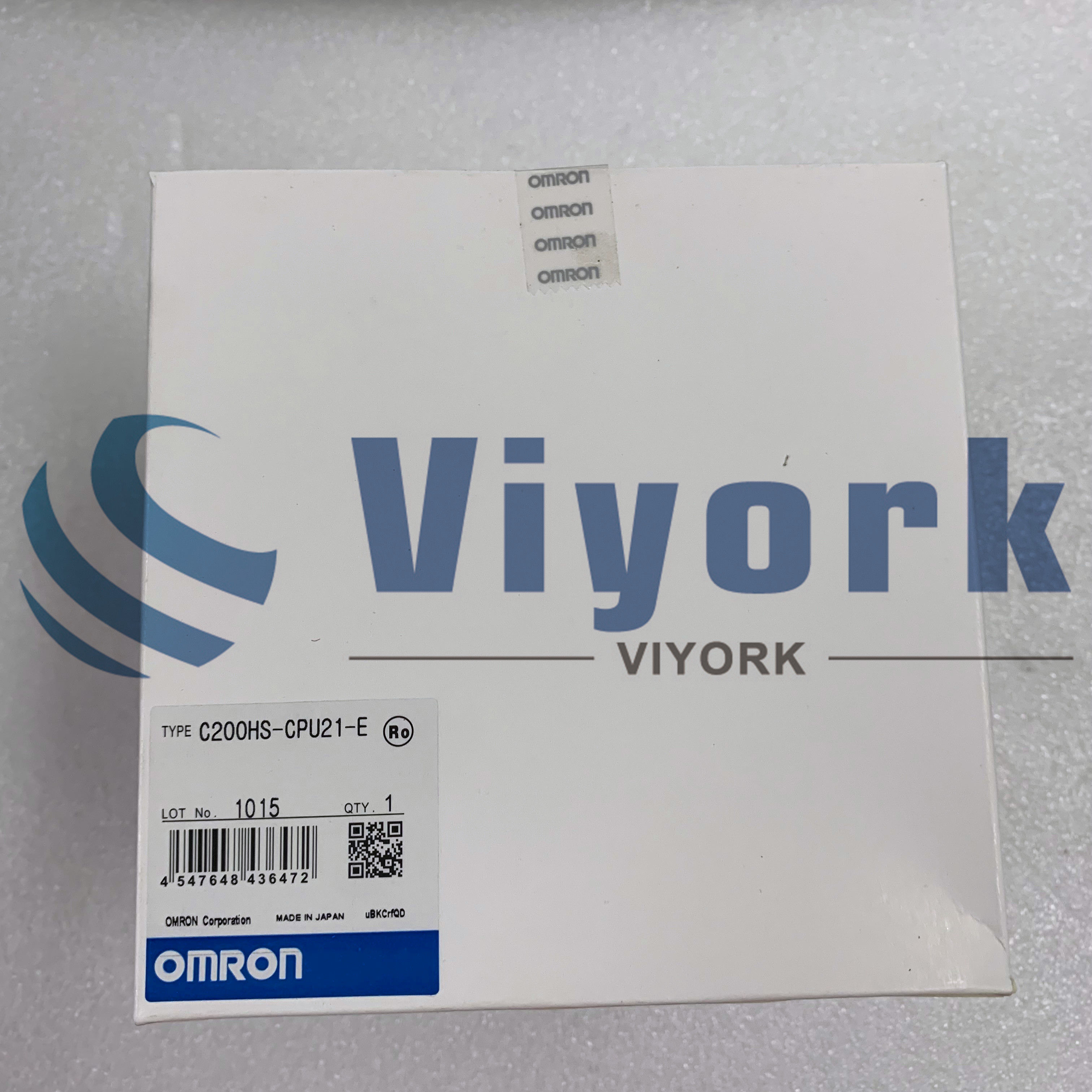 Omron C200HS-CPU21-E SYSMATIC CPU MODULE W/RS232 AND AC POWER SUPPLY 50/60HZ NEW