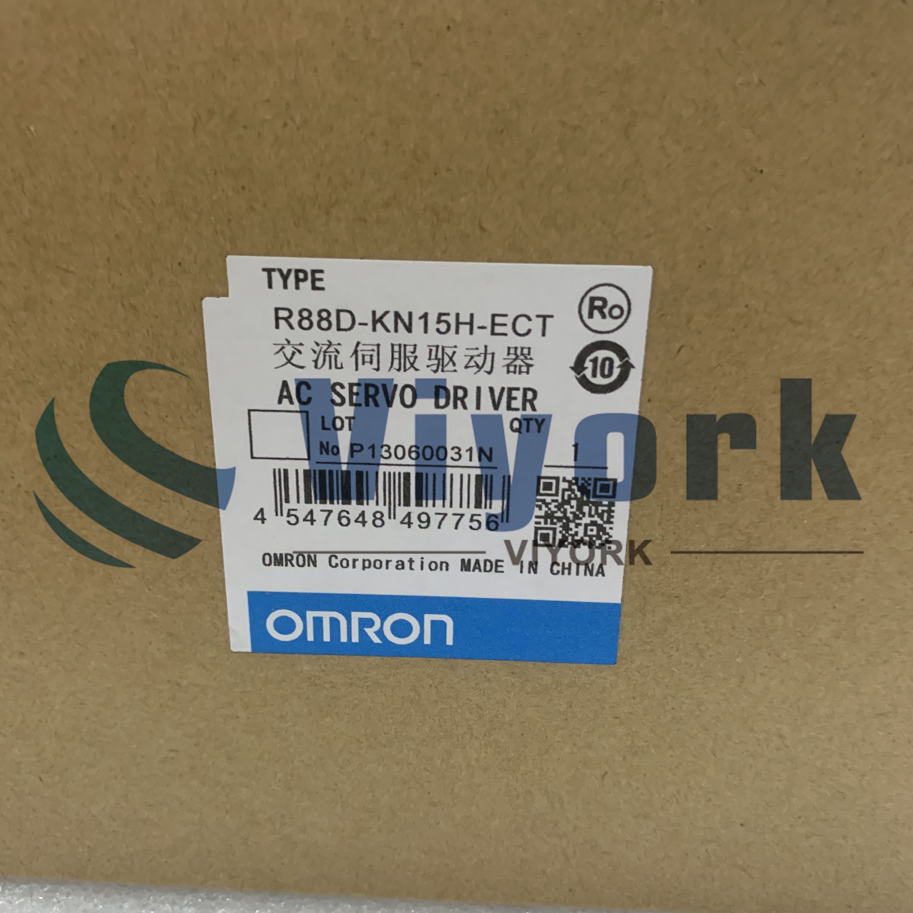 Omron R88D-KN15H-ECT SERVO DRIVE G5-SERIES NETWORK TYPE AC 1.5KILOWATT 200V NEW