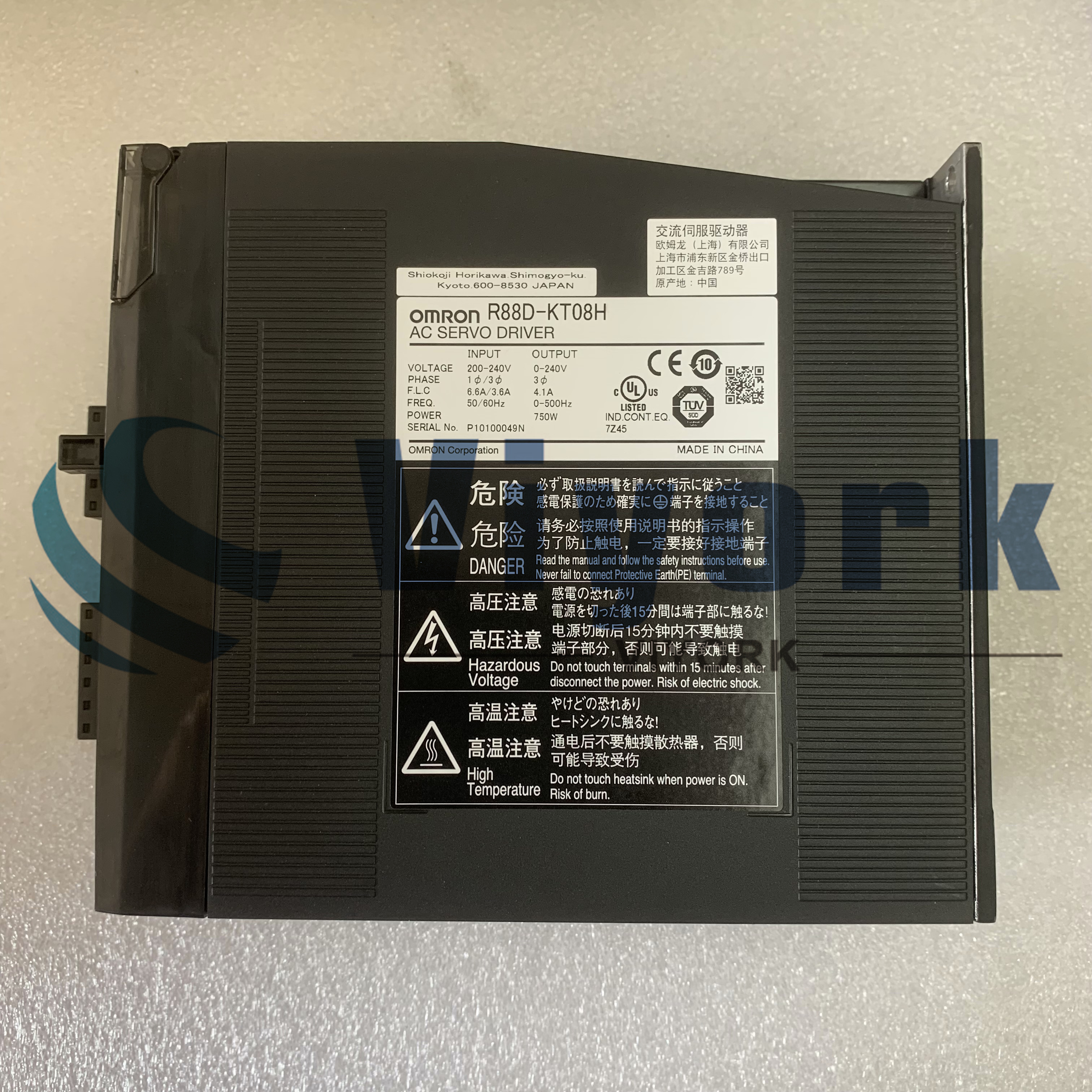 Omron R88D-KT08H G5 SERIES ACCURAX 4.1AMP 750W 240VAC ANALOG/PULSE TYPE NEW