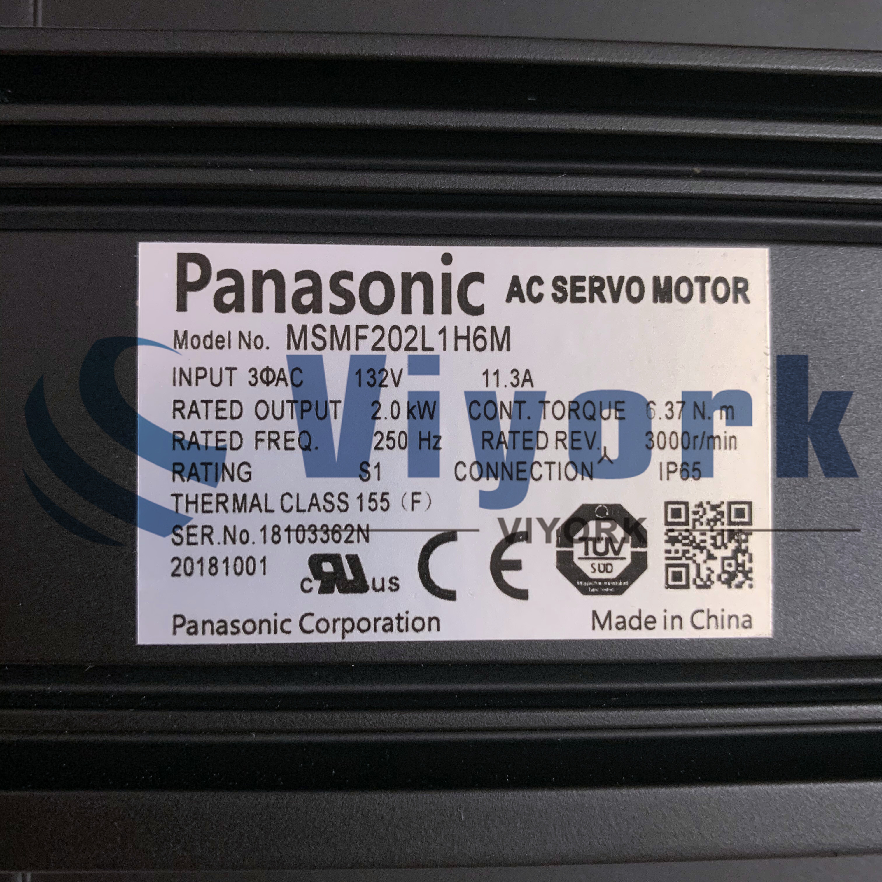 Panasonic MSMF202L1H6M AC SERVO MOTOR NEW