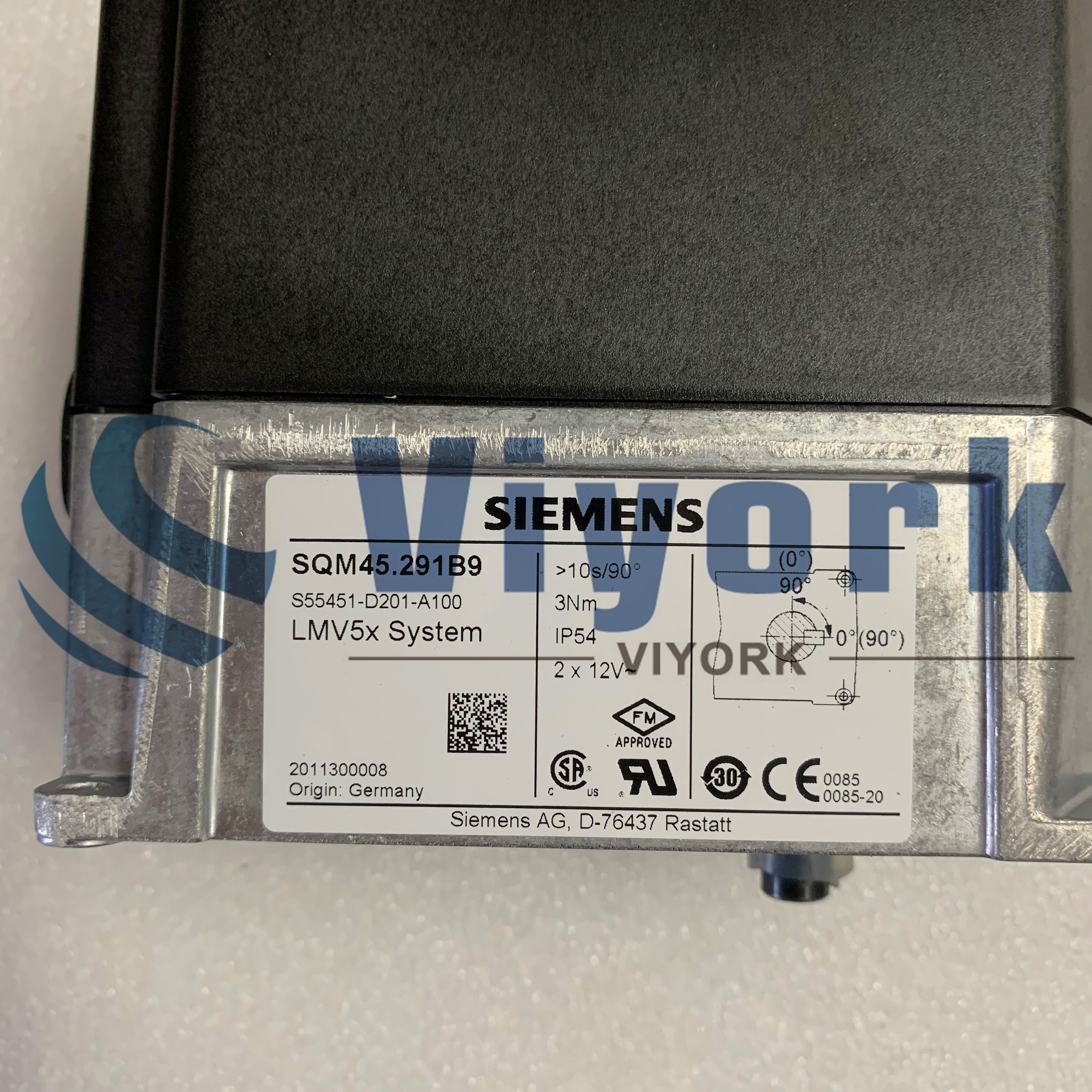 Siemens SQM45.291B9 ACTUATOR 27 INCH-LB TORQUE-UP TO 3NM NEW