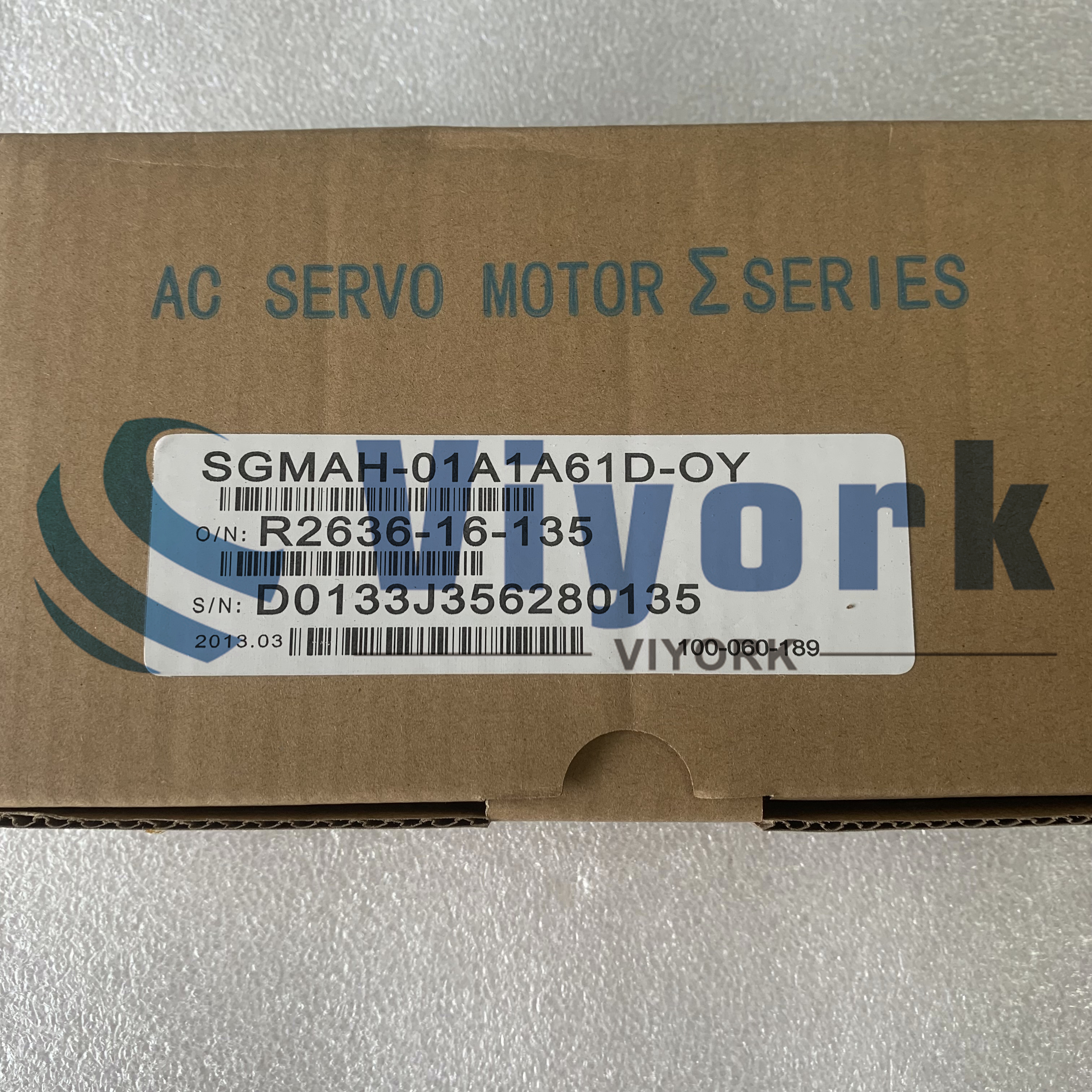 Yaskawa SGMAH-01A1A61D-OY AC SERVO MOTOR 100W 3000RPM 0.32NM ABSOLUTE NEW