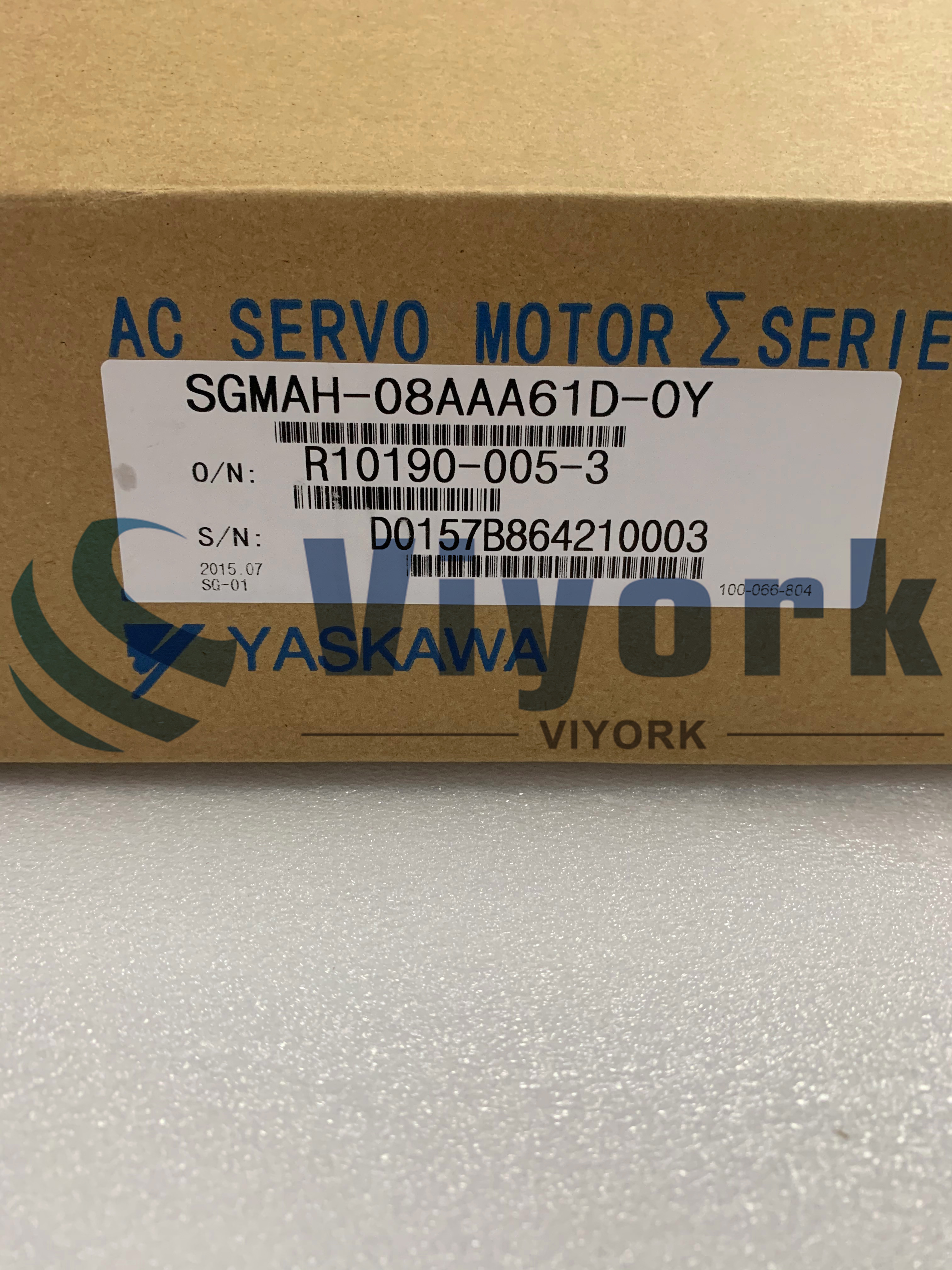 Yaskawa SGMAH-08AAA61D-OY AC SERVO MOTOR 750 WATT 3.39 NM NEW