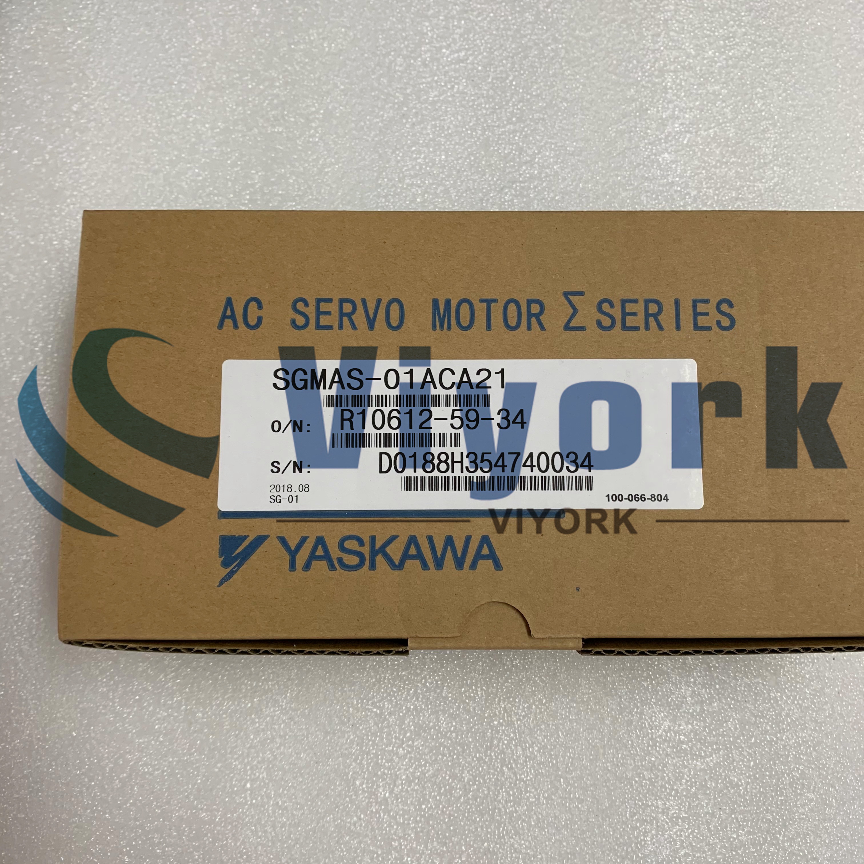 Yaskawa SGMAS-01ACA21 AC SERVO MOTOR 0.91AMP 200VAC R/MIN3000 NEW