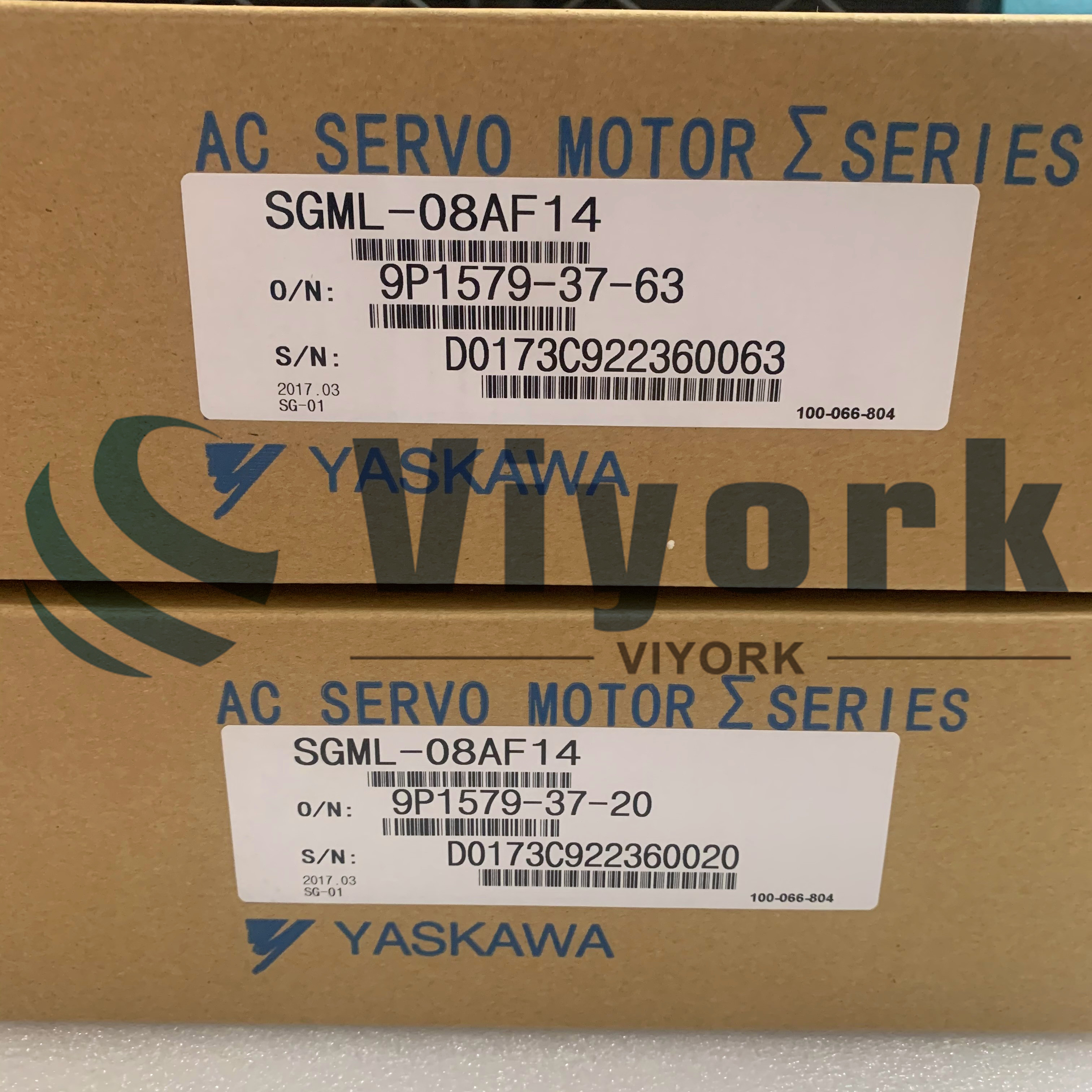 Yaskawa SGML-08AF14 AC SERVO MOTOR 4.4AMP 200V 3000R/MIN 750W NEW
