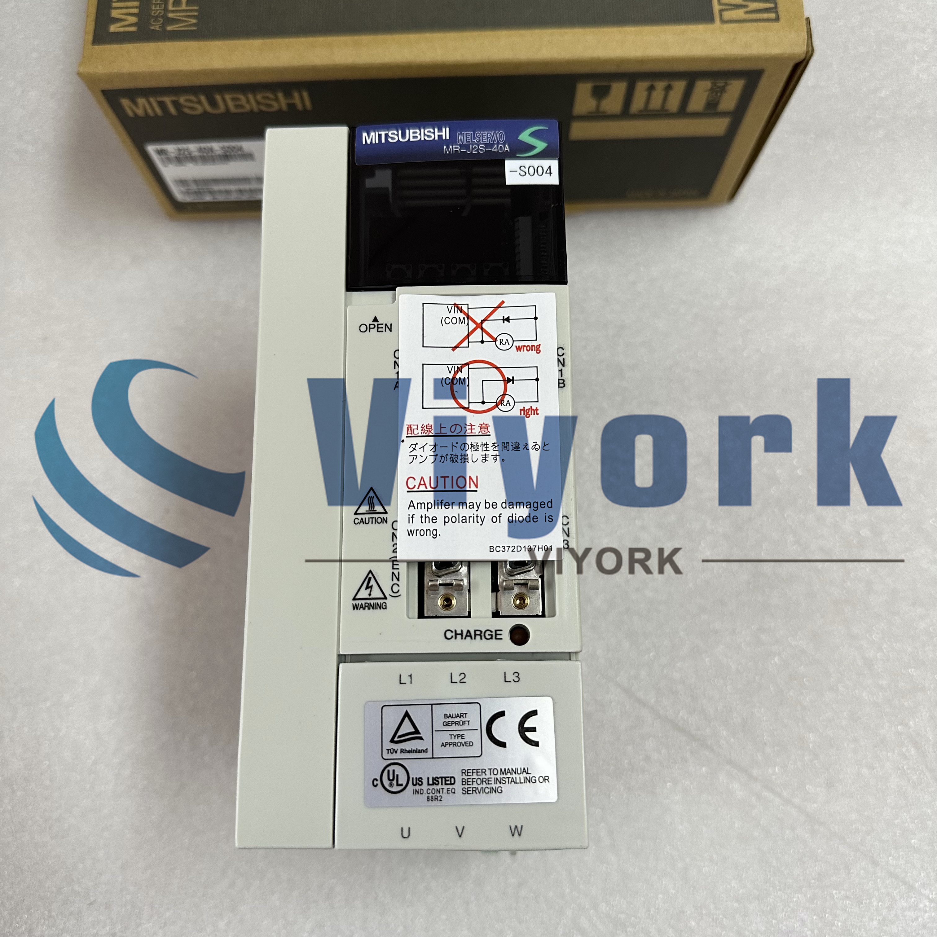 Mitsubishi MR-J2S-40A-S004 SERVO AMPLIFIER 2.8AMP 170V 0-360HZ 400W NEW