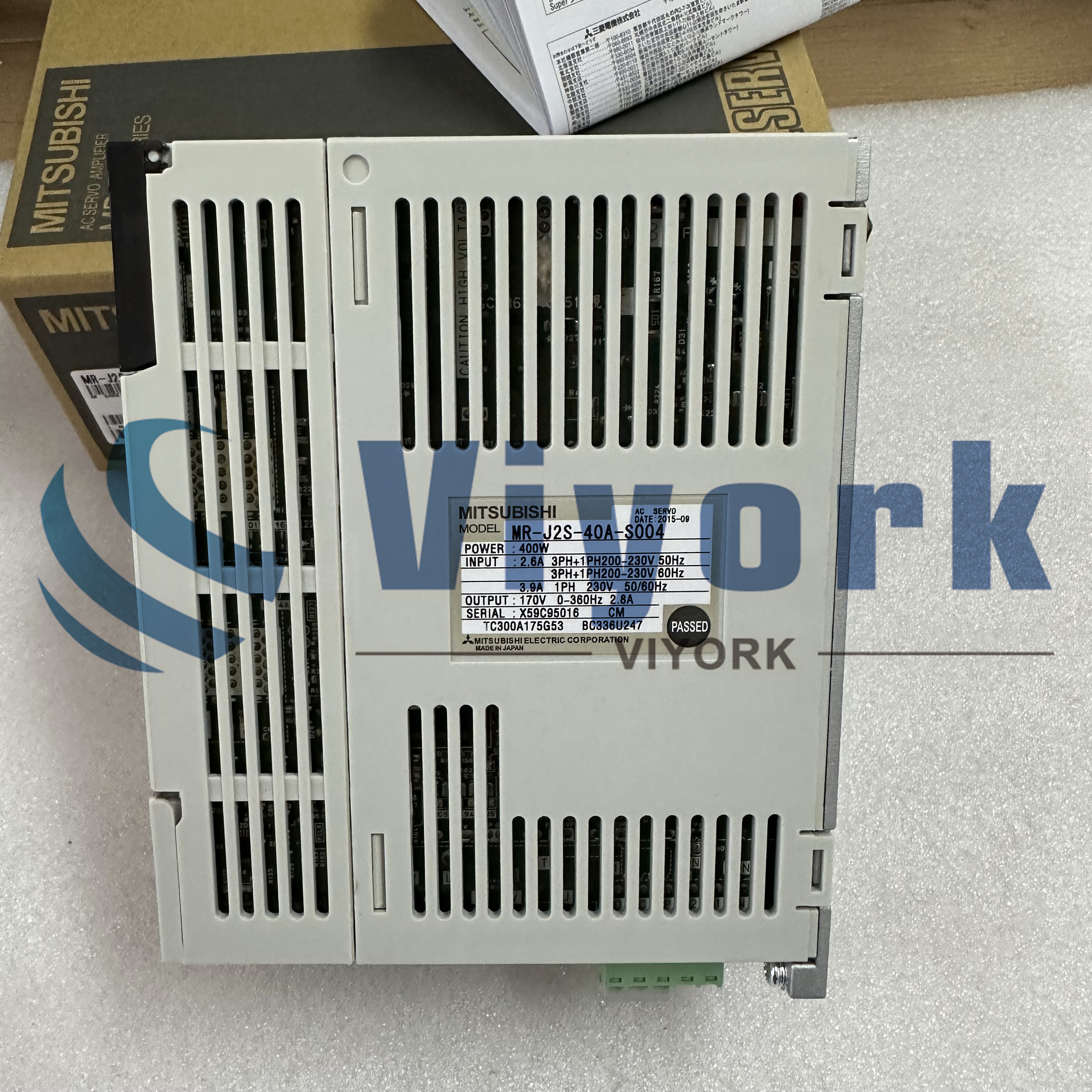 Mitsubishi MR-J2S-40A-S004 SERVO AMPLIFIER 2.8AMP 170V 0-360HZ 400W NEW