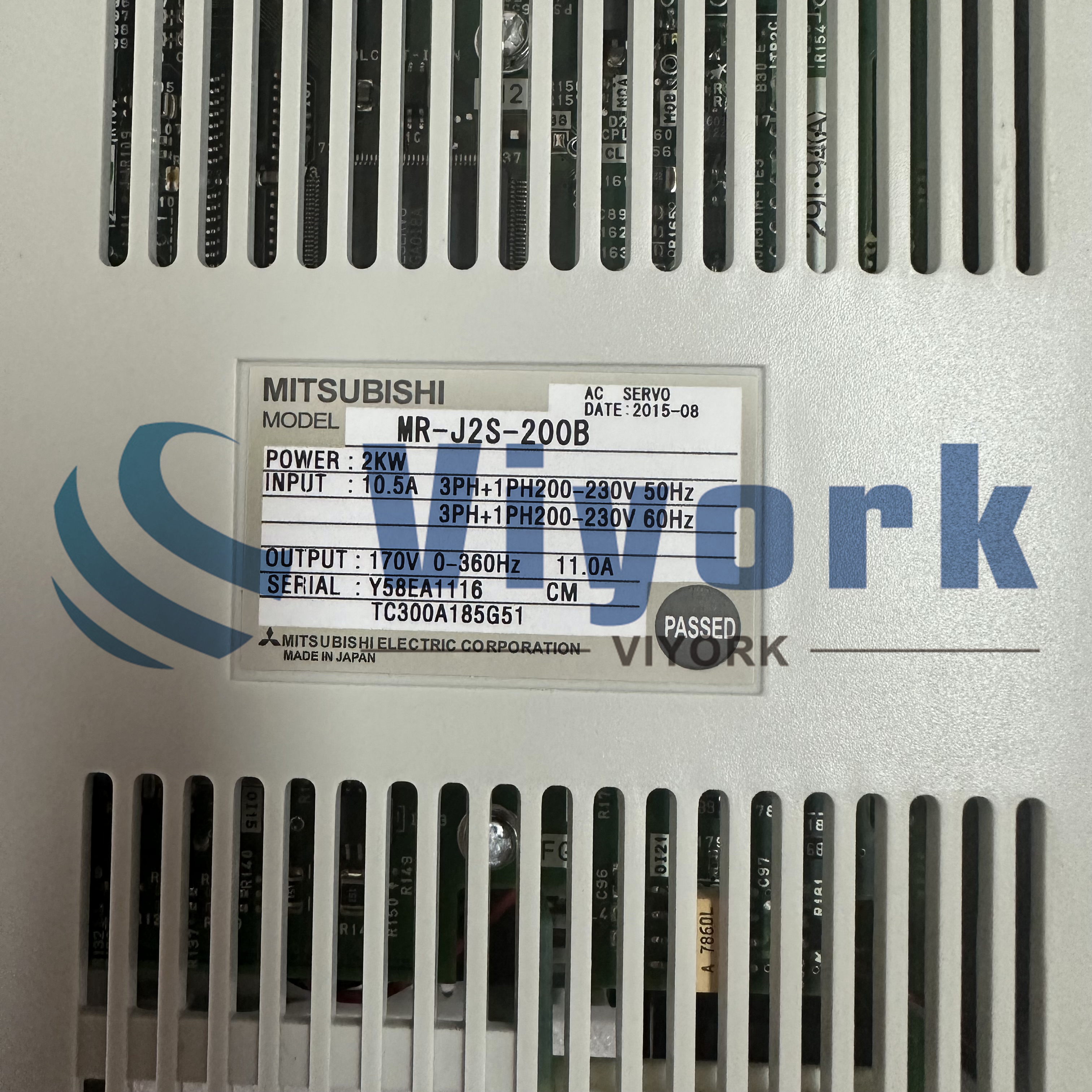 Mitsubishi MR-J2S-200B SERVO AMPLIFIER 2 KW 10.5 AMP 200/230 VAC 50/60 HZ NEW