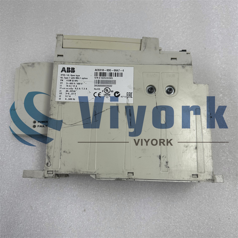 ABB ACS310-03E-09A7-4 INVERTER USED
