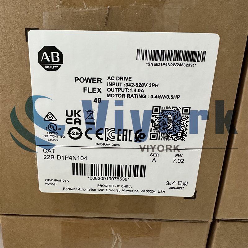 ALLEN BRADLEY 22B-D1P4N104 INVERTER NEW