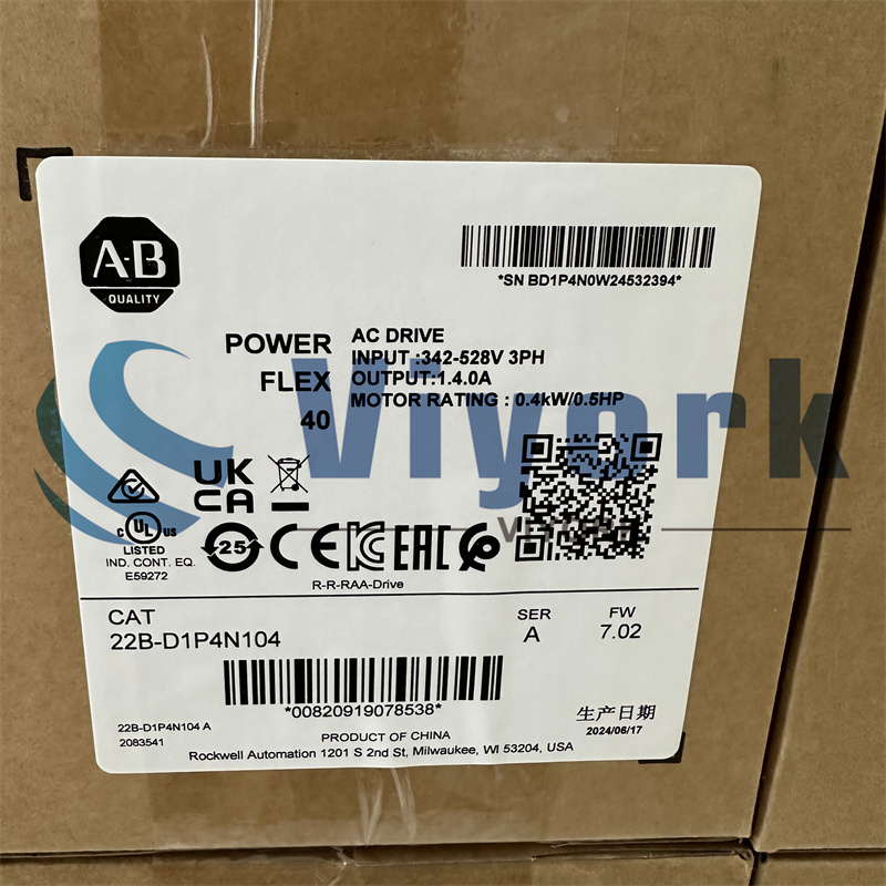 ALLEN BRADLEY 22B-D1P4N104 INVERTER NEW