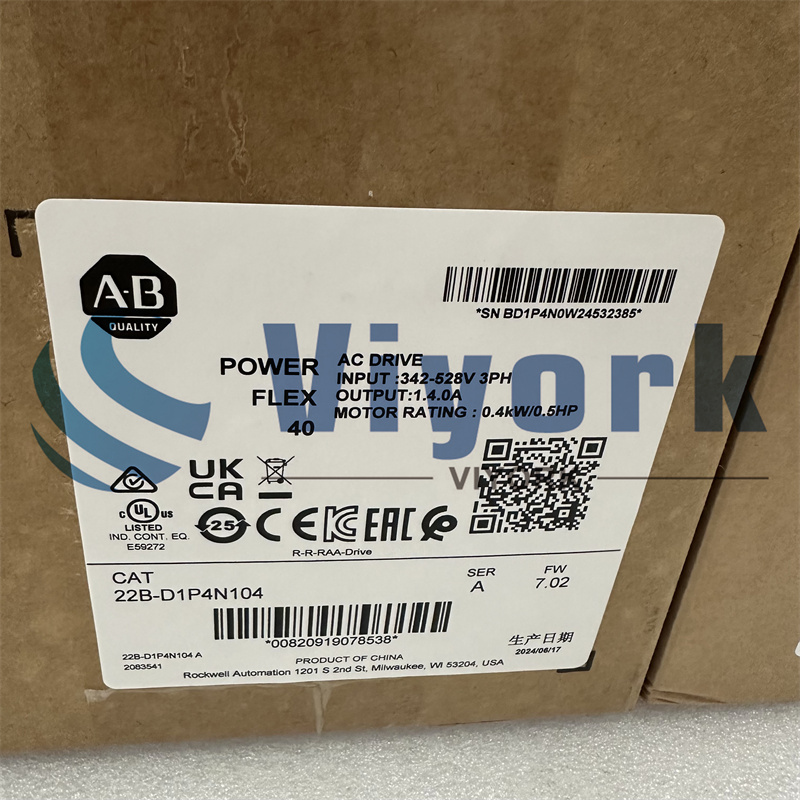 ALLEN BRADLEY 22B-D1P4N104 INVERTER NEW