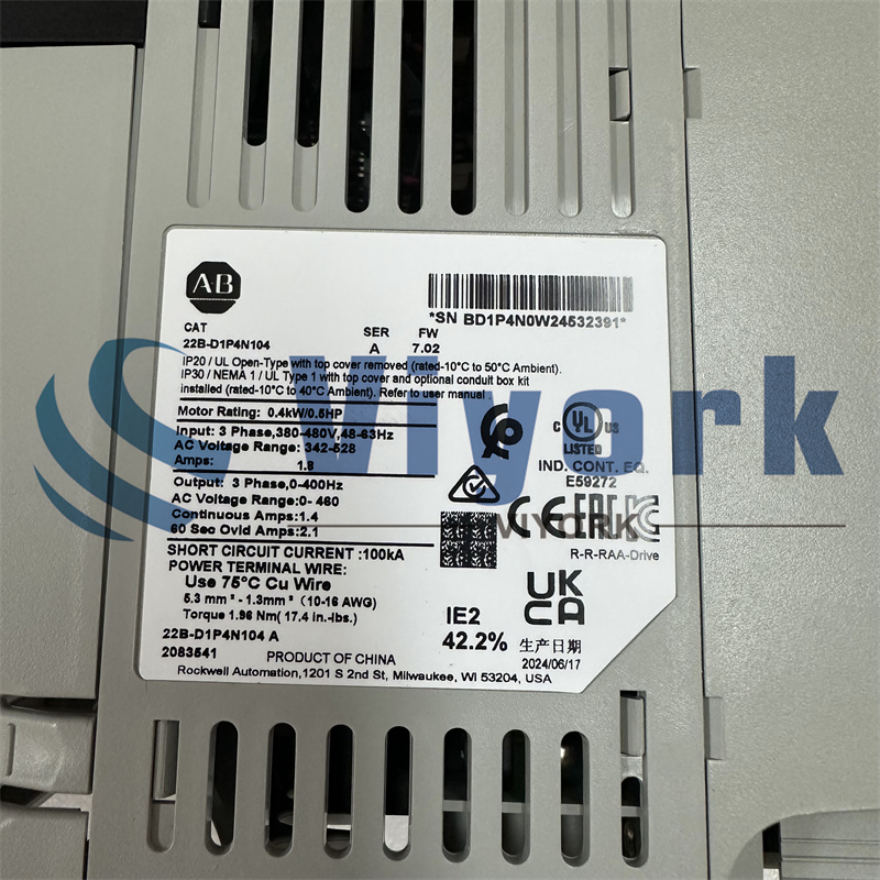 ALLEN BRADLEY 22B-D1P4N104 INVERTER NEW