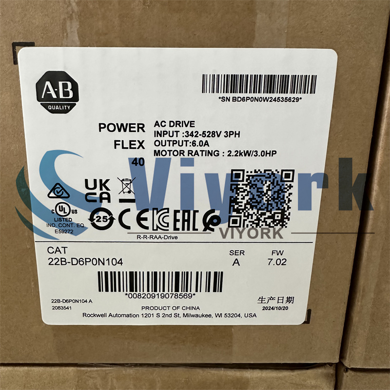 ALLEN BRADLEY 22B-D6P0N104 INVERTER NEW