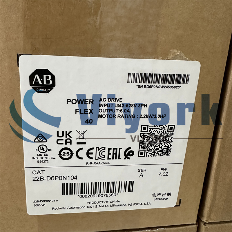 ALLEN BRADLEY 22B-D6P0N104 INVERTER NEW