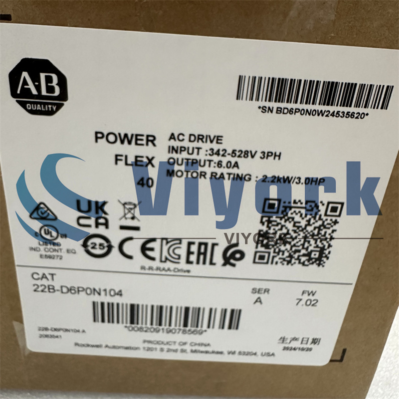 ALLEN BRADLEY 22B-D6P0N104 INVERTER NEW