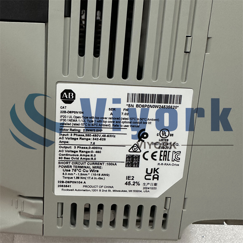 ALLEN BRADLEY 22B-D6P0N104 INVERTER NEW