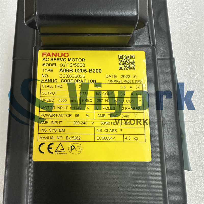 Fanuc A06B-0205-B200 AC SERVO MOTOR NEW