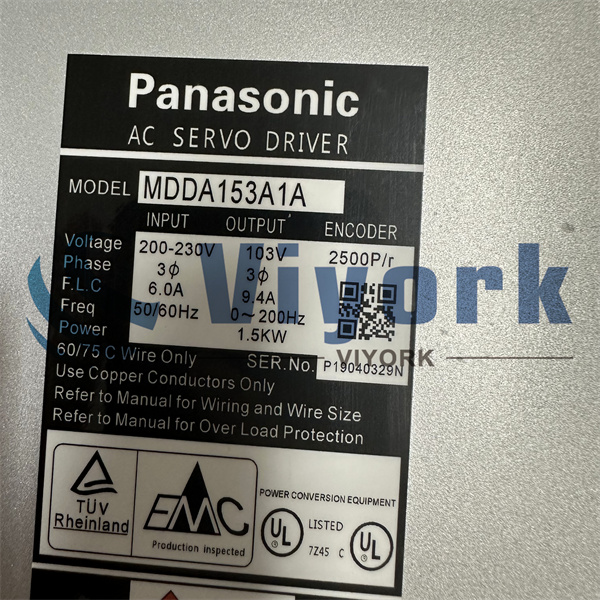 Panasonic MDDA153A1A AC SERVO DRIVE NEW