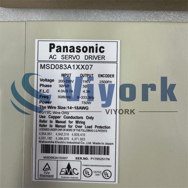 Panasonic MSD083A1XX07 SERVO DRIVE NEW