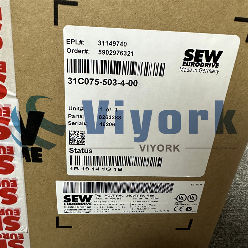 SEW 31C075-503-4-00 INVERTER NEW