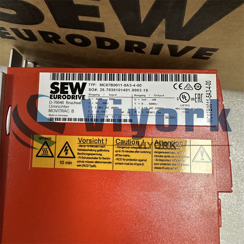 SEW MC07B0011-5A3-4-00 INVERTER NEW