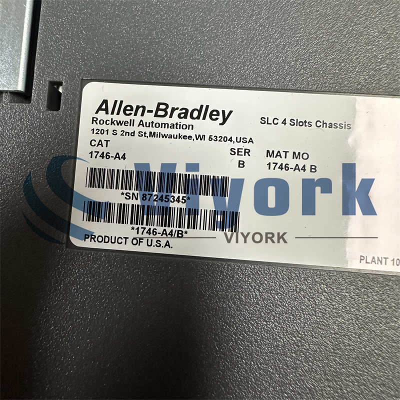 ALLEN BRADLEY 1746-A4 SLC 500 4 Slots Chassis NEW