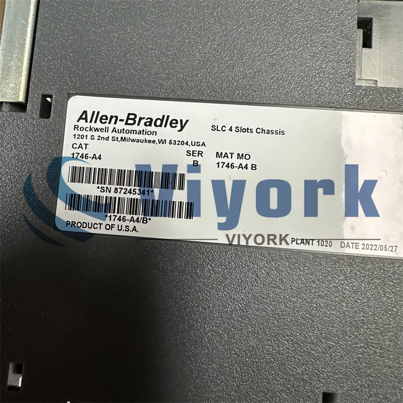 ALLEN BRADLEY 1746-A4 SLC 500 4 Slots Chassis NEW