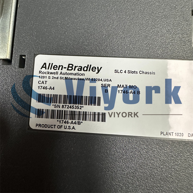 ALLEN BRADLEY 1746-A4 SLC 500 4 Slots Chassis NEW